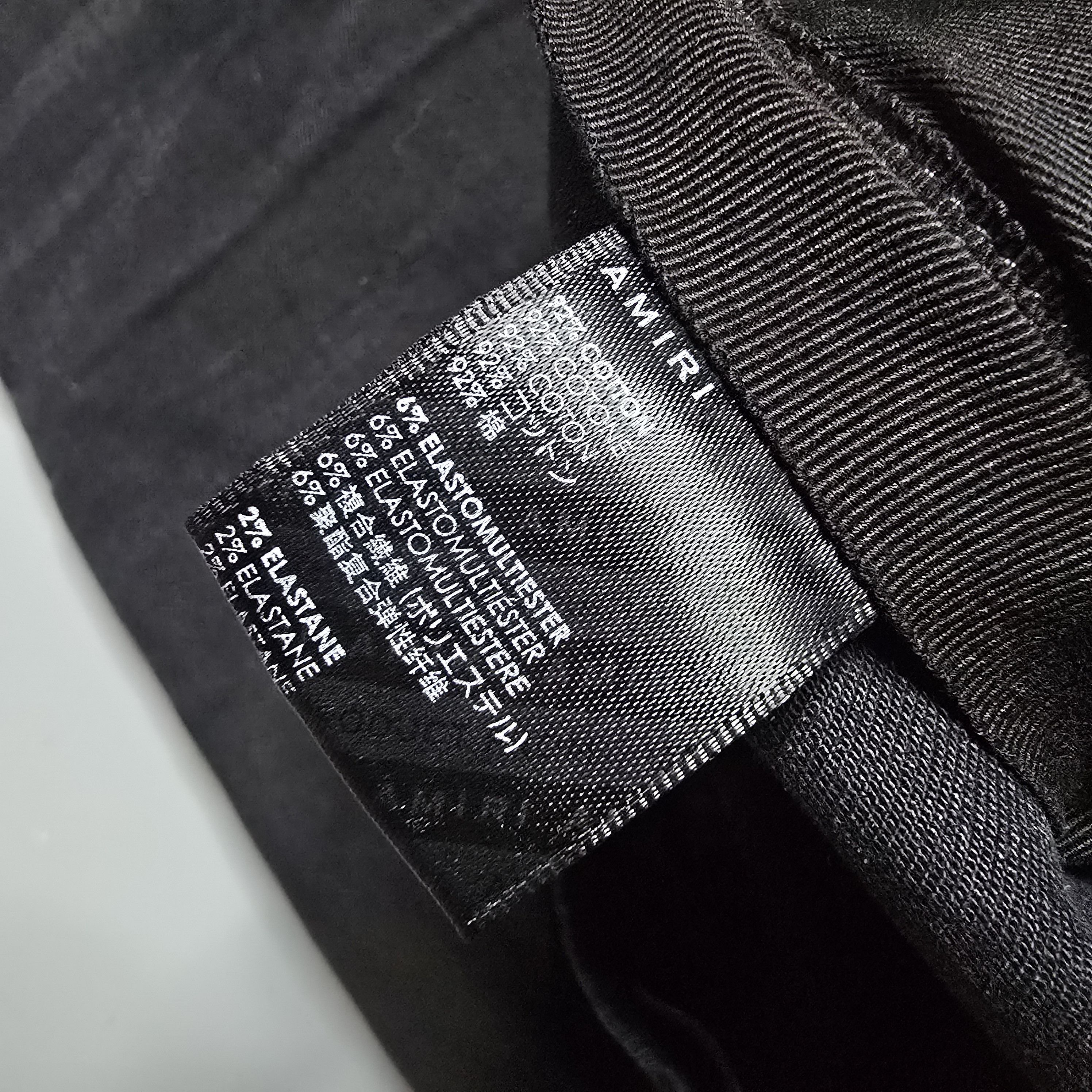 Amiri Amiri - MX1 Neon Plaid Grid Patch Black Jeans Size US 34 / EU 50 - 9 Thumbnail
