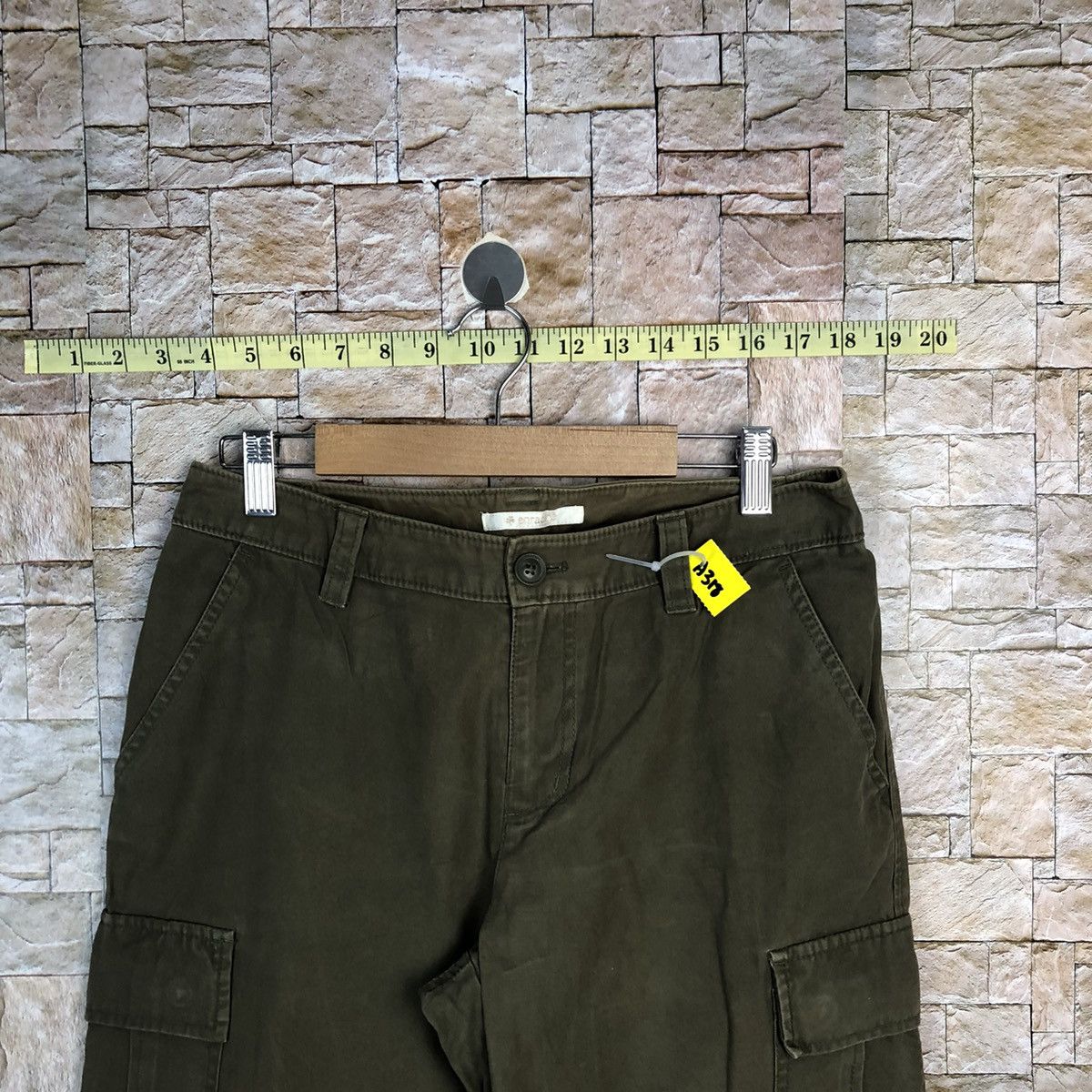 Japanese Brand Enracine Green Cargo Multipocket Pants #A318 Size US 28 / EU 44 - 4 Thumbnail