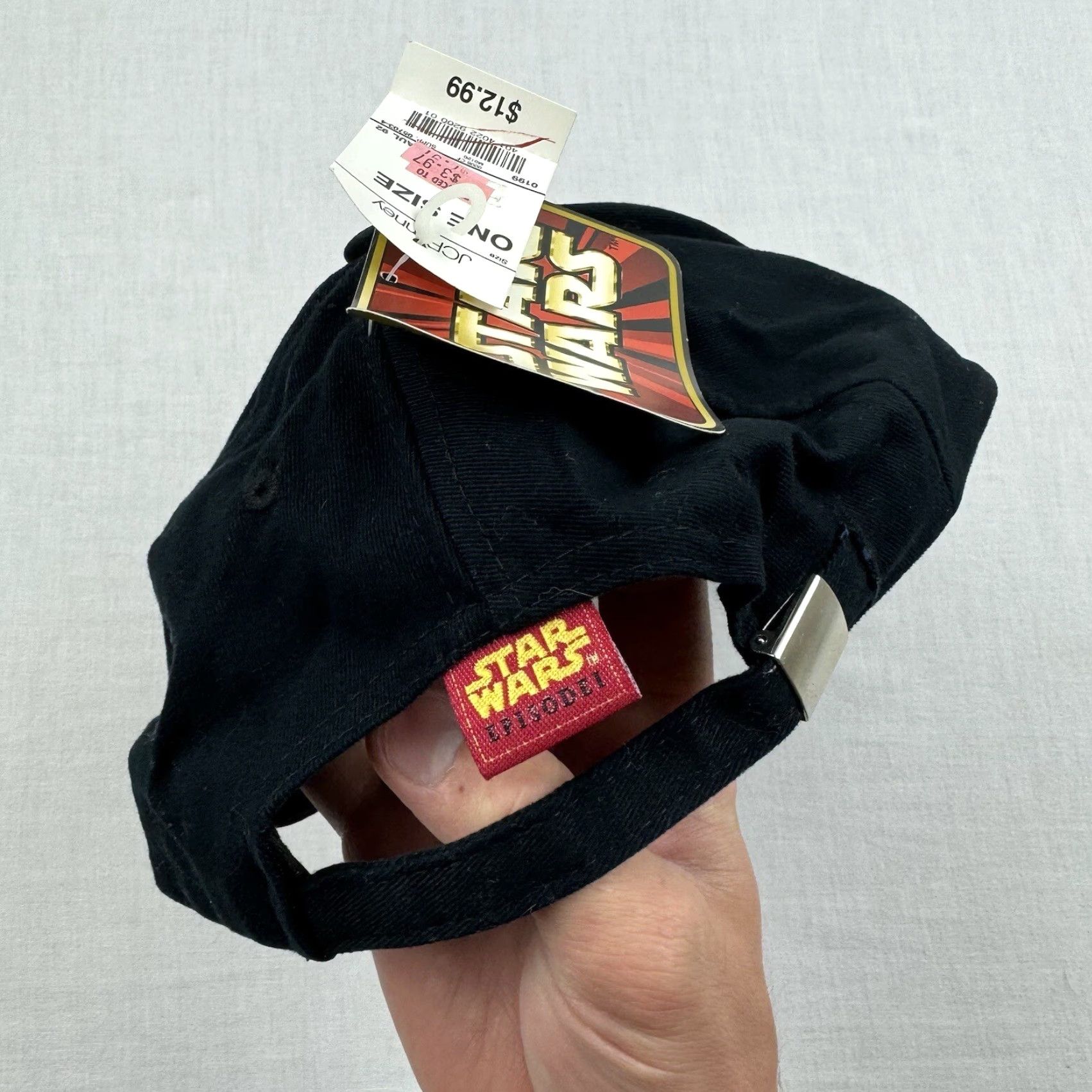 Star Wars VINTAGE Star Wars Darth Maul Hat Adult One Size Black 90s Strapback Men's Deadstock NWT Size ONE SIZE - 3 Thumbnail
