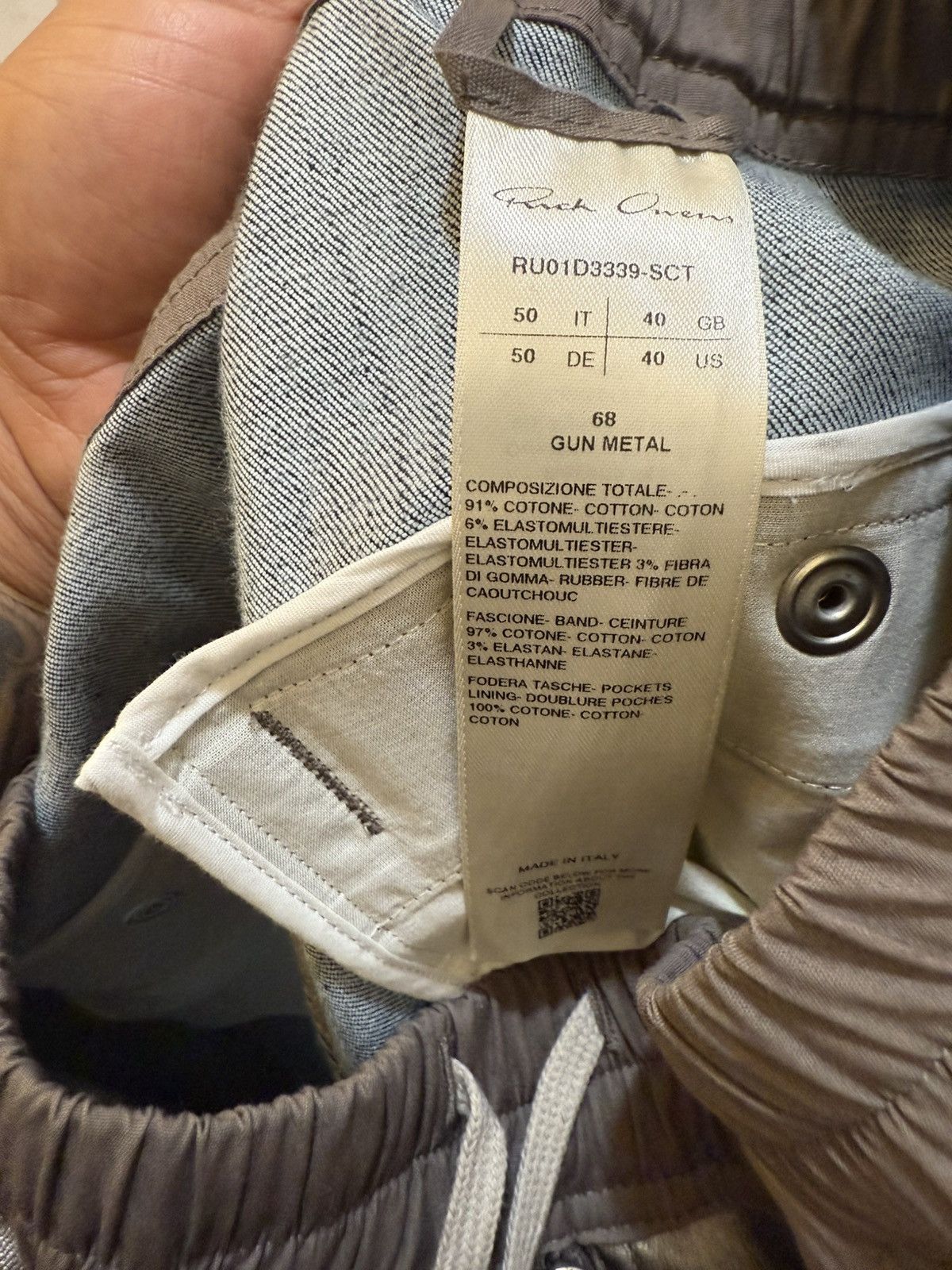 Rick Owens Rick Owen Belas Cargo Pants GunMetal Size US 34 / EU 50 - 11 Thumbnail