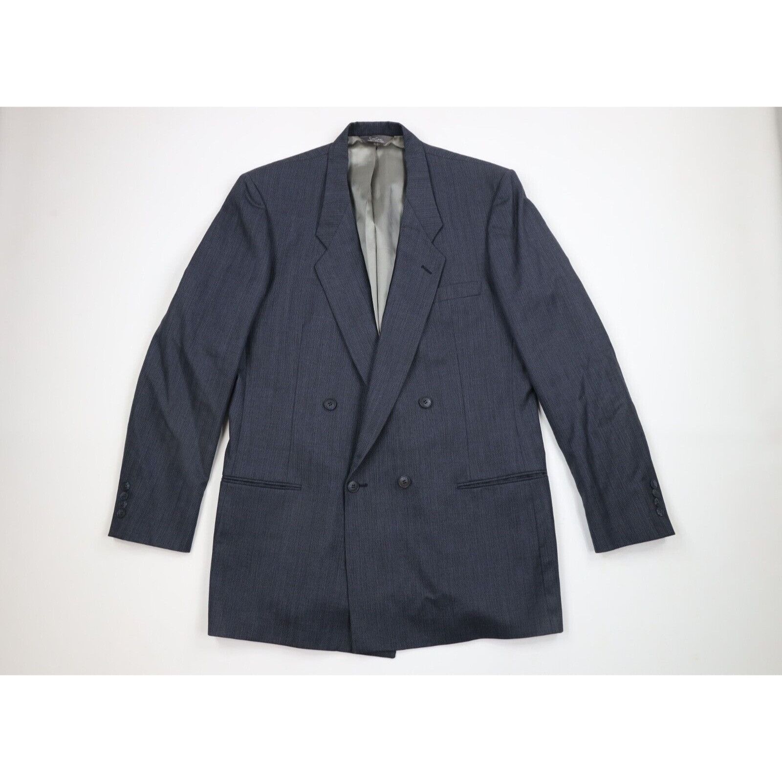 Pierre Cardin × Vintage Vintage 70s Pierre Cardin 2 Piece Wool Striped Suit Wedding Size 44L - 2 Thumbnail