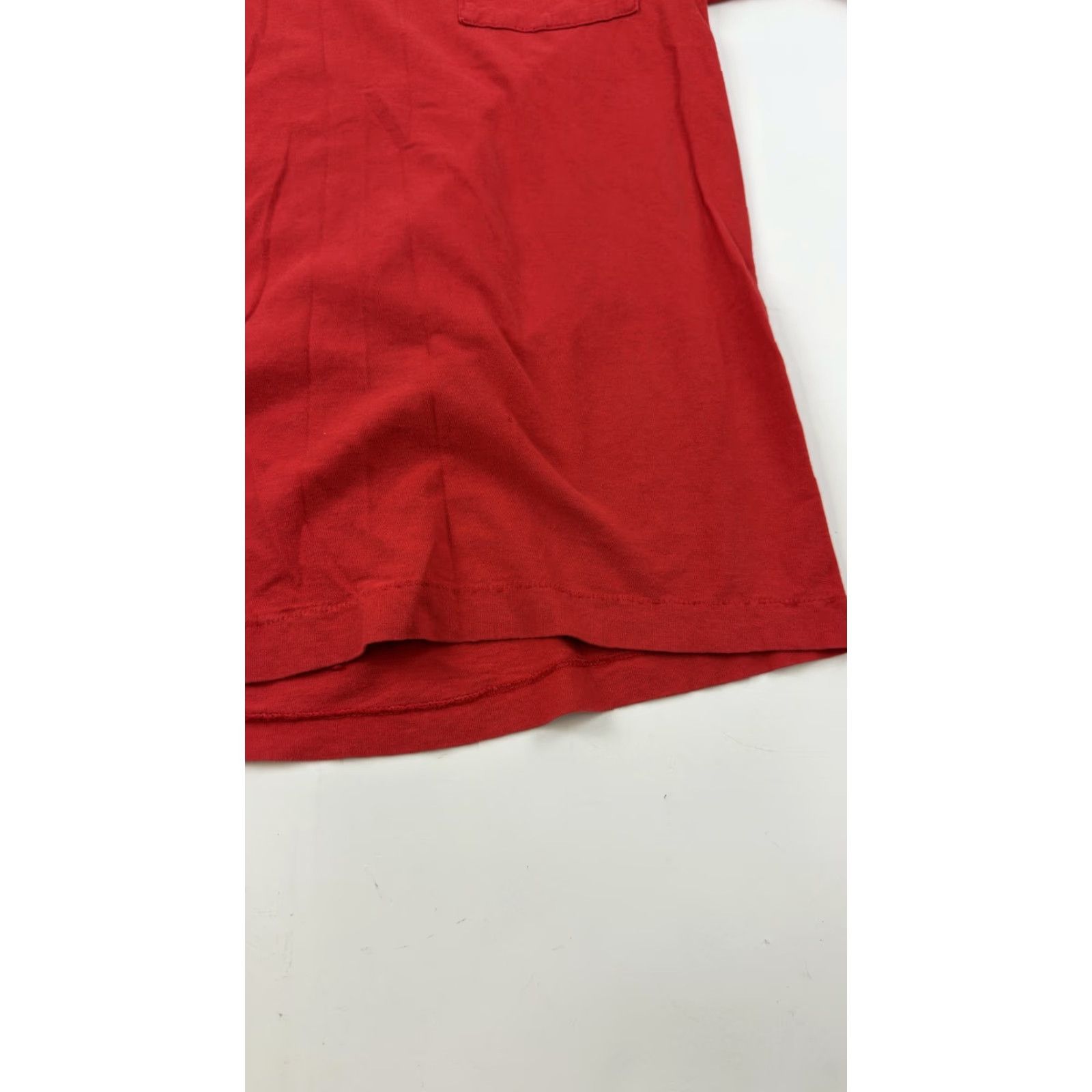 Fruit Of The Loom VINTAGE Fruit of the Loom Shirt Mens XL Pocket Made USA 90s Tee Red Crew Neck Short Sleeve Cotton Size US XL / EU 56 / 4 - 2 Thumbnail
