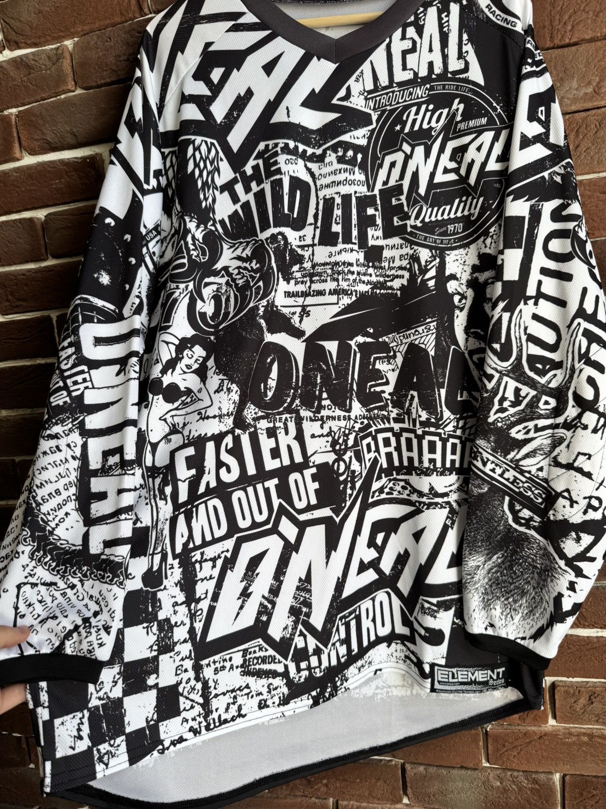 O'Neill O’Neal Motocross AOP Jersey Element Punk Rock Racing Rare Size US XL / EU 56 / 4 - 3 Thumbnail