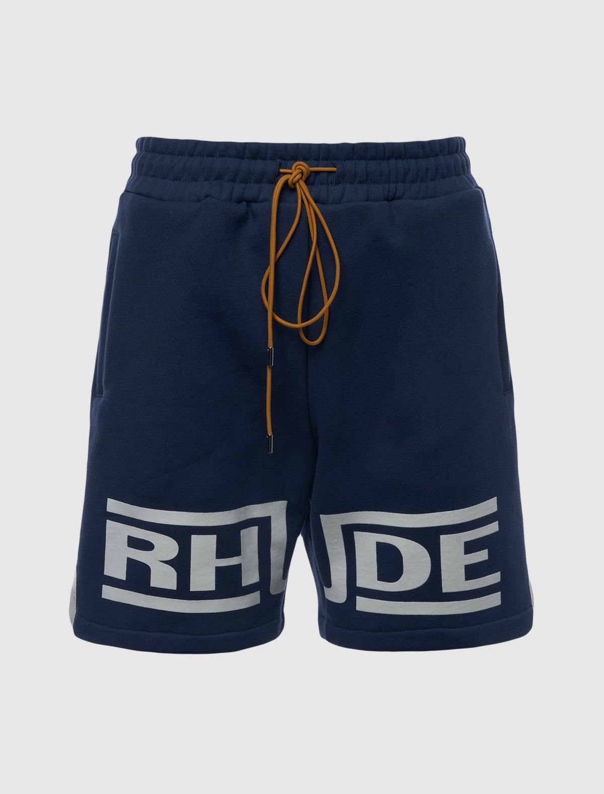 Rhude RHUDE Champions Short Large Navy/ Vintage White Logo Shorts Size US 34 / EU 50 - 1 Thumbnail