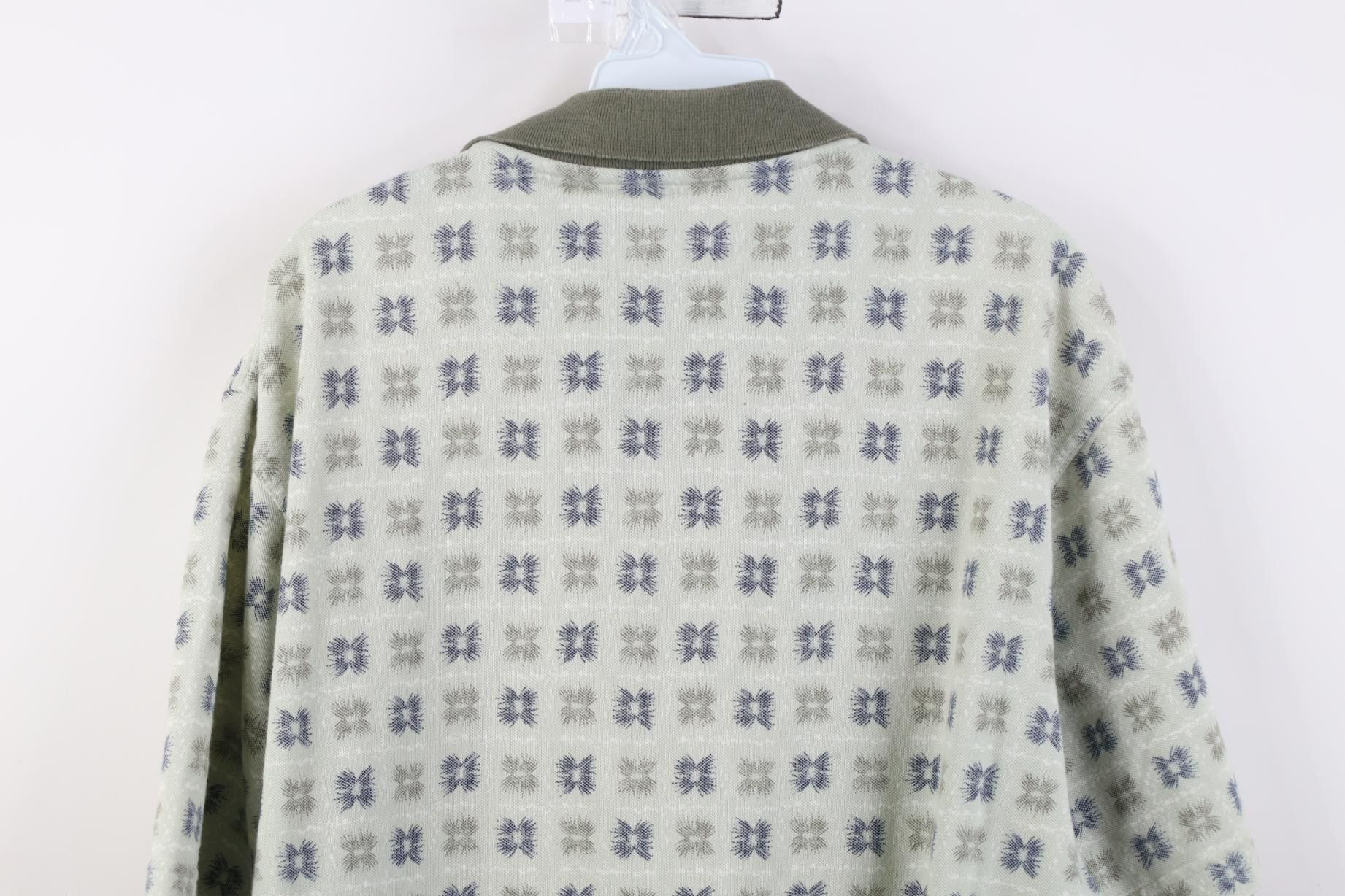 Vintage Vintage 90s Streetwear Flower Geometric Golf Polo Shirt Size US XL / EU 56 / 4 - 10 Thumbnail