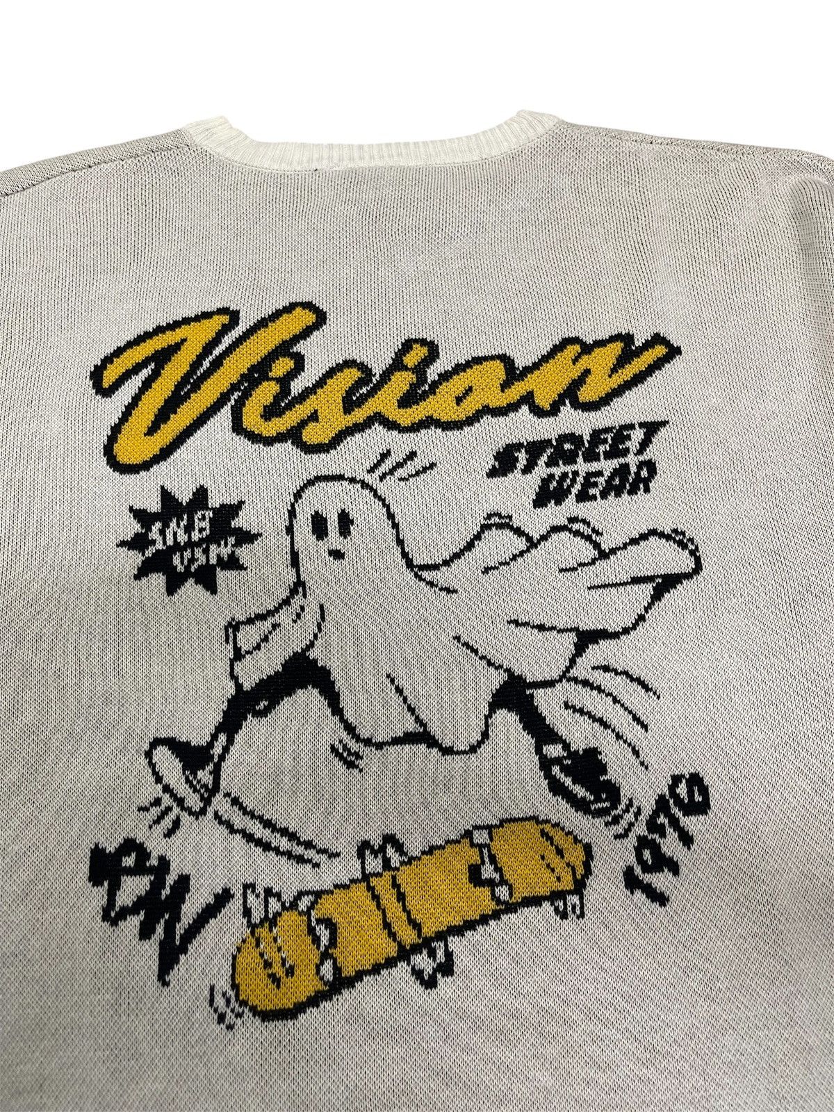Vision Streetwear Vision Streetwear Ghost Skater Jacquard Knitwear Size US XL / EU 56 / 4 - 4 Thumbnail