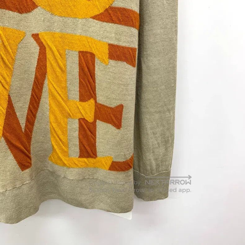 Loewe Loewe Brown Logo Letter Printed Linen Crew Neck Long Sleev Size XS / US 0-2 / IT 36-38 - 4 Thumbnail