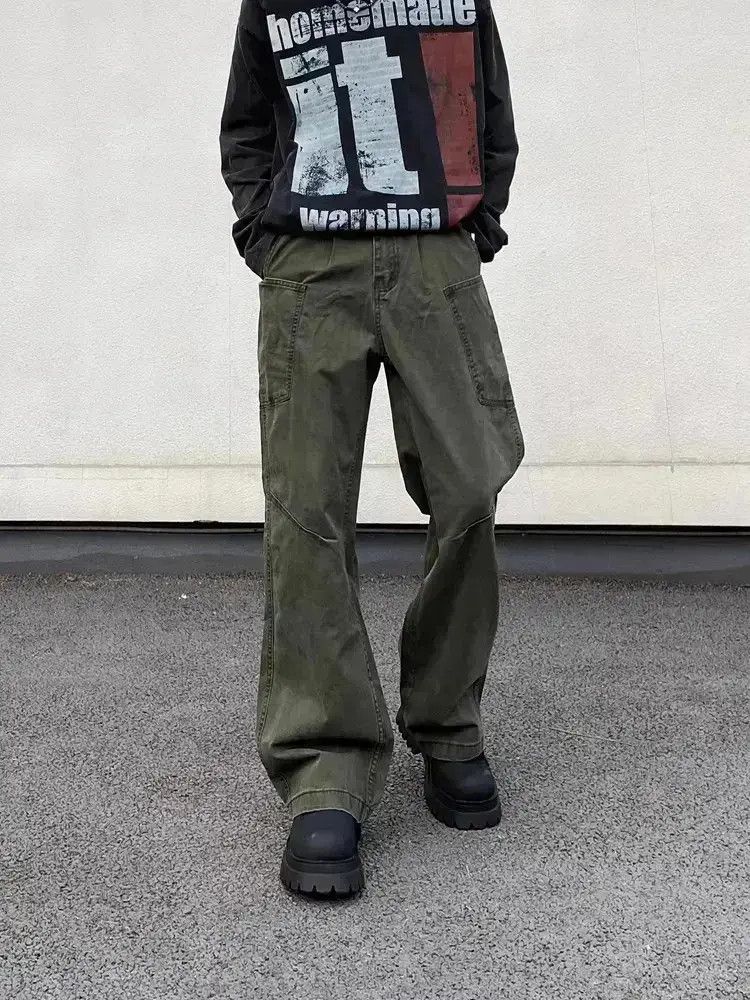 Japanese Brand Retro loose fitting straight leg casual pants Size US 32 / EU 48 - 5 Thumbnail