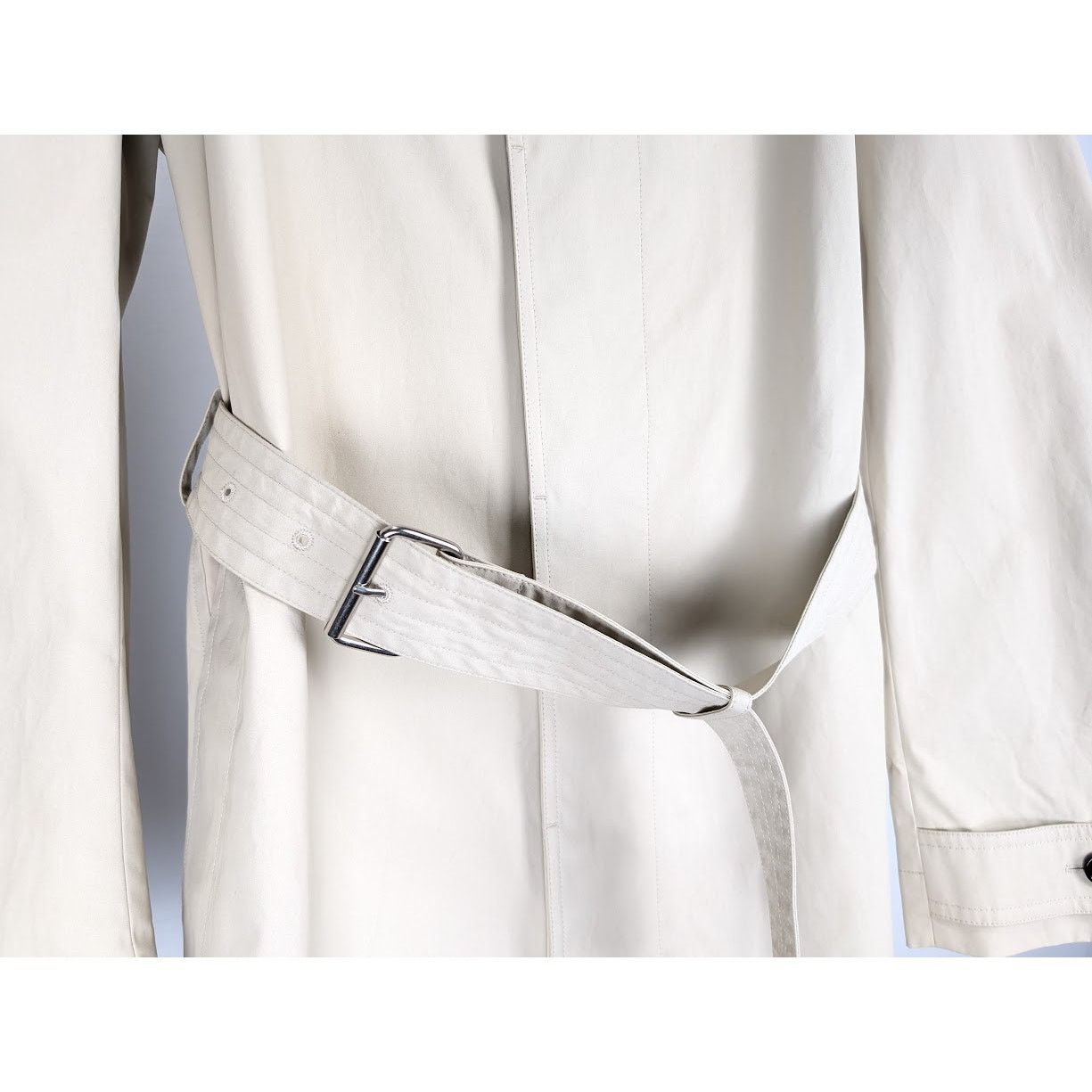 Bottega Veneta o1rshd1 Cotton Double Sided Trench Coated in Birch Size US L / EU 52-54 / 3 - 5 Thumbnail