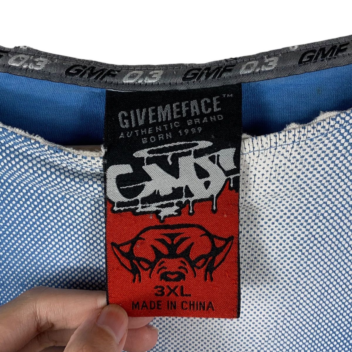 Vintage Vintage Y2K GMF GIVE ME FACE Hip Hop Rap AOP Tee Shirt Money Size US XXL / EU 58 / 5 - 9 Thumbnail
