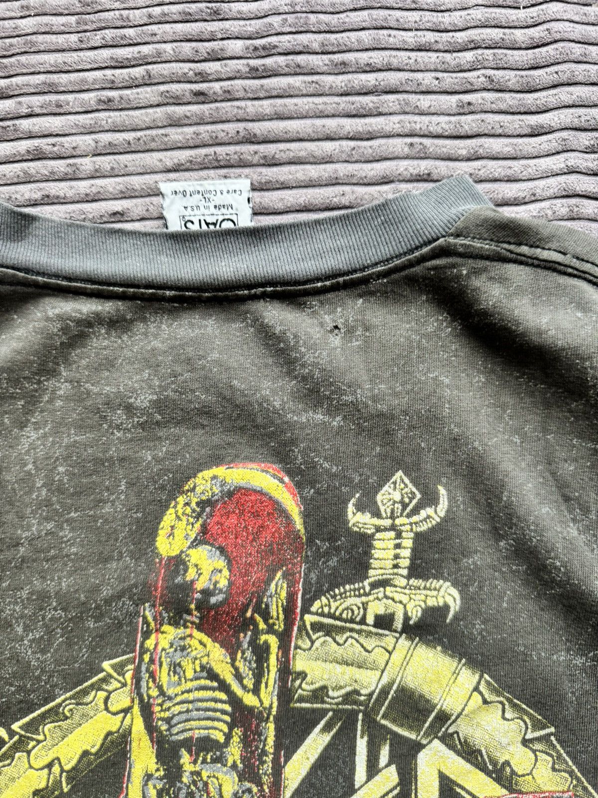 Band Tees 1991 SLAYER PERFECT WASH & THRASHED Metal BAND-Tee AOP 90s Size US XL / EU 56 / 4 - 16 Thumbnail