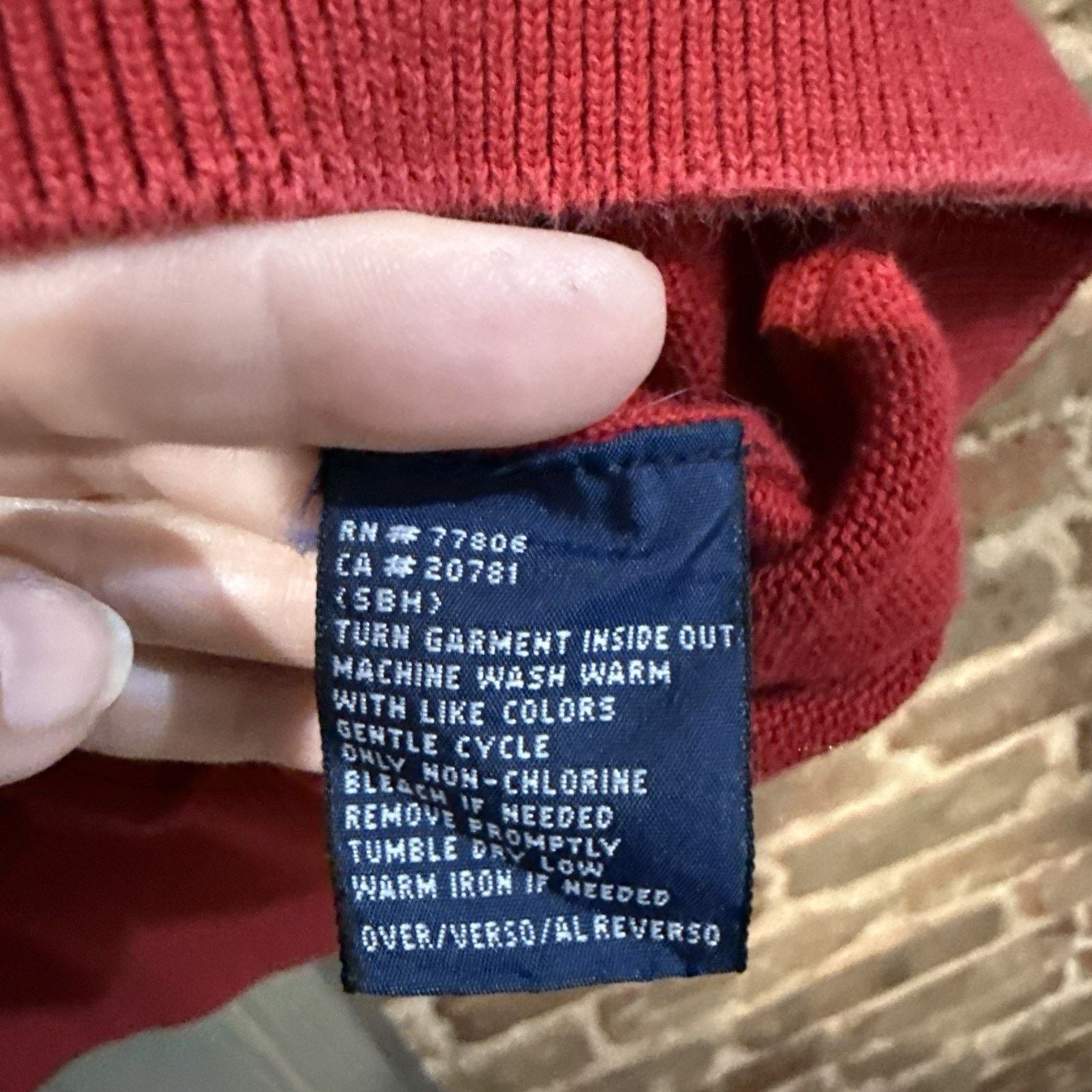 Tommy Hilfiger Tommy Hilfiger Vintage Men's Pullover Sweater Sz L Red logo Size US L / EU 52-54 / 3 - 6 Thumbnail