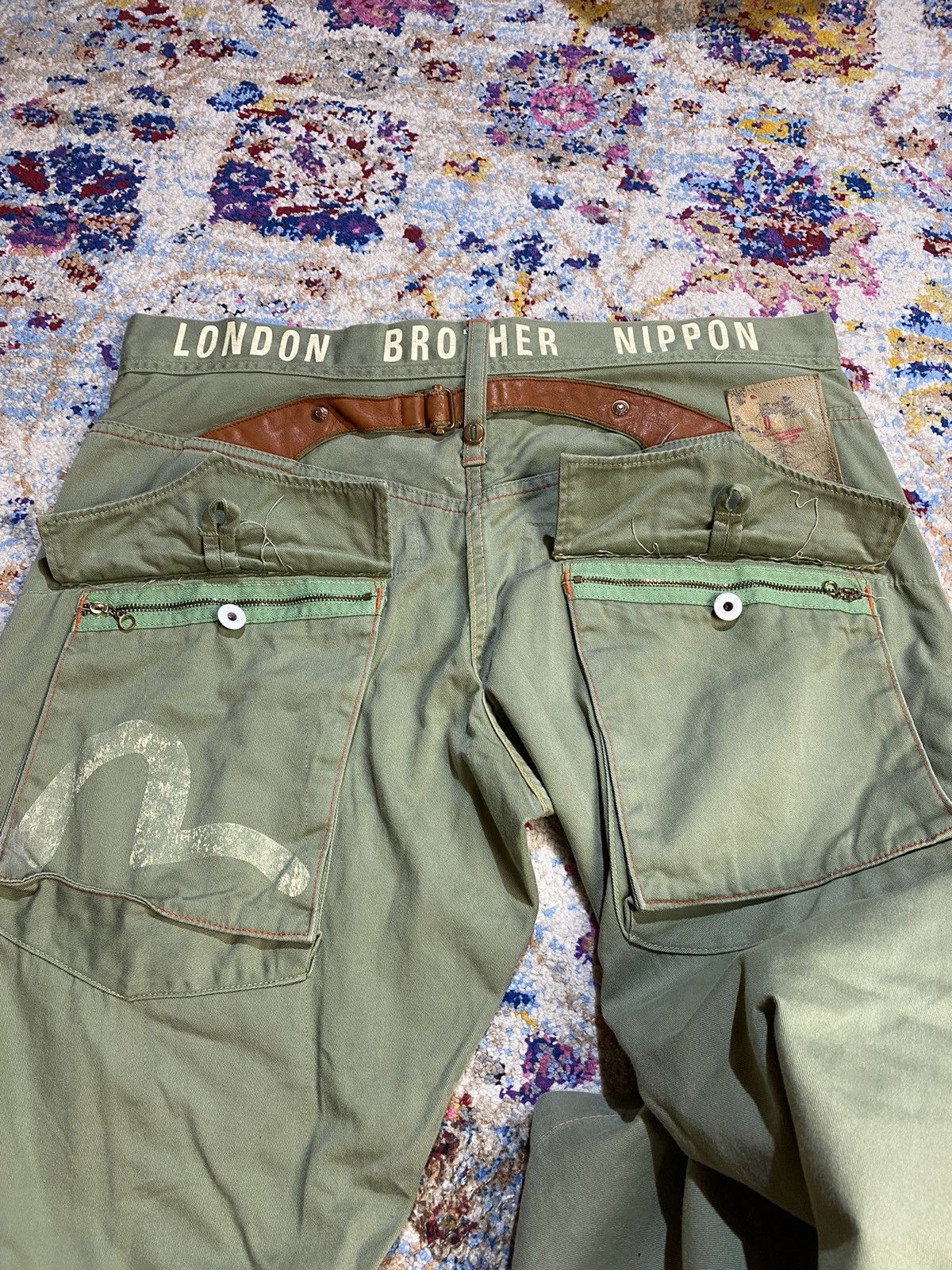 Evisu × Vintage Evisu Lot 9055 London Brother Nippon Fatigue Pants W36 Size US 36 / EU 52 - 17 Thumbnail