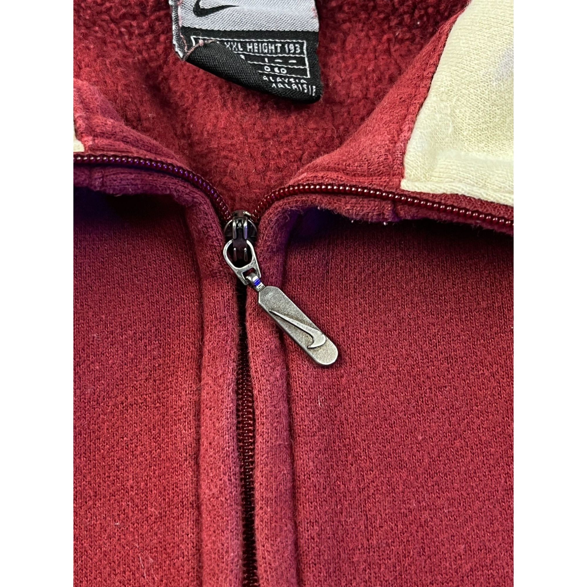 Nike × Vintage Nike Vintage 90s Mens Zip Pullover Sweatshirt Size US XXL / EU 58 / 5 - 2 Thumbnail