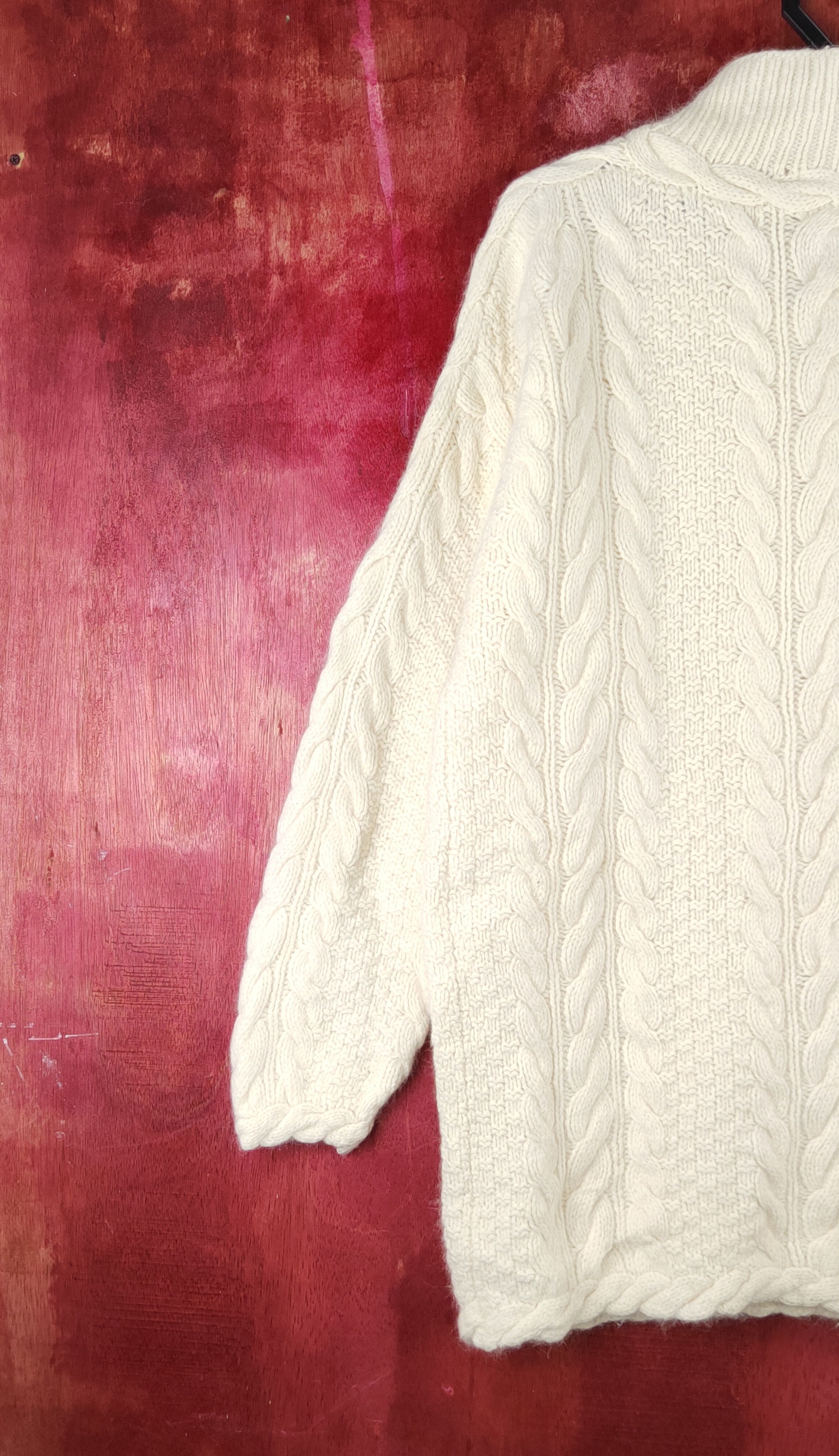 Brooks Brothers Brooks Brothers handknit Cream Knitwear Sweatshirts #S2380 Size US L / EU 52-54 / 3 - 9 Thumbnail