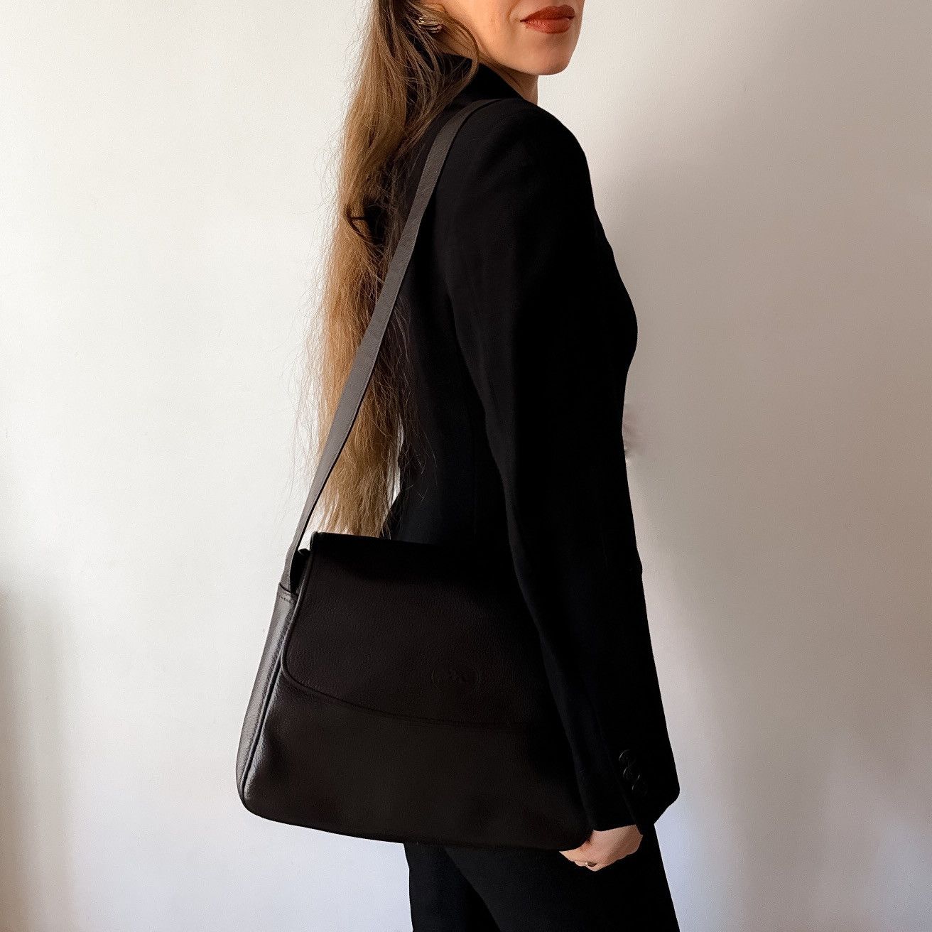 Longchamp Longchamp brown Leather Messenger crossbody Bag 90s vintage Size ONE SIZE - 8 Thumbnail