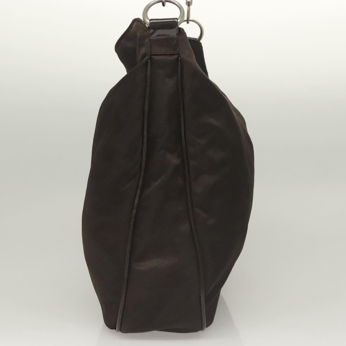 Gucci GUCCI Bamboo Hand Bag Nylon Brown Silver 001 1553 001 1553 Size ONE SIZE - 6 Thumbnail