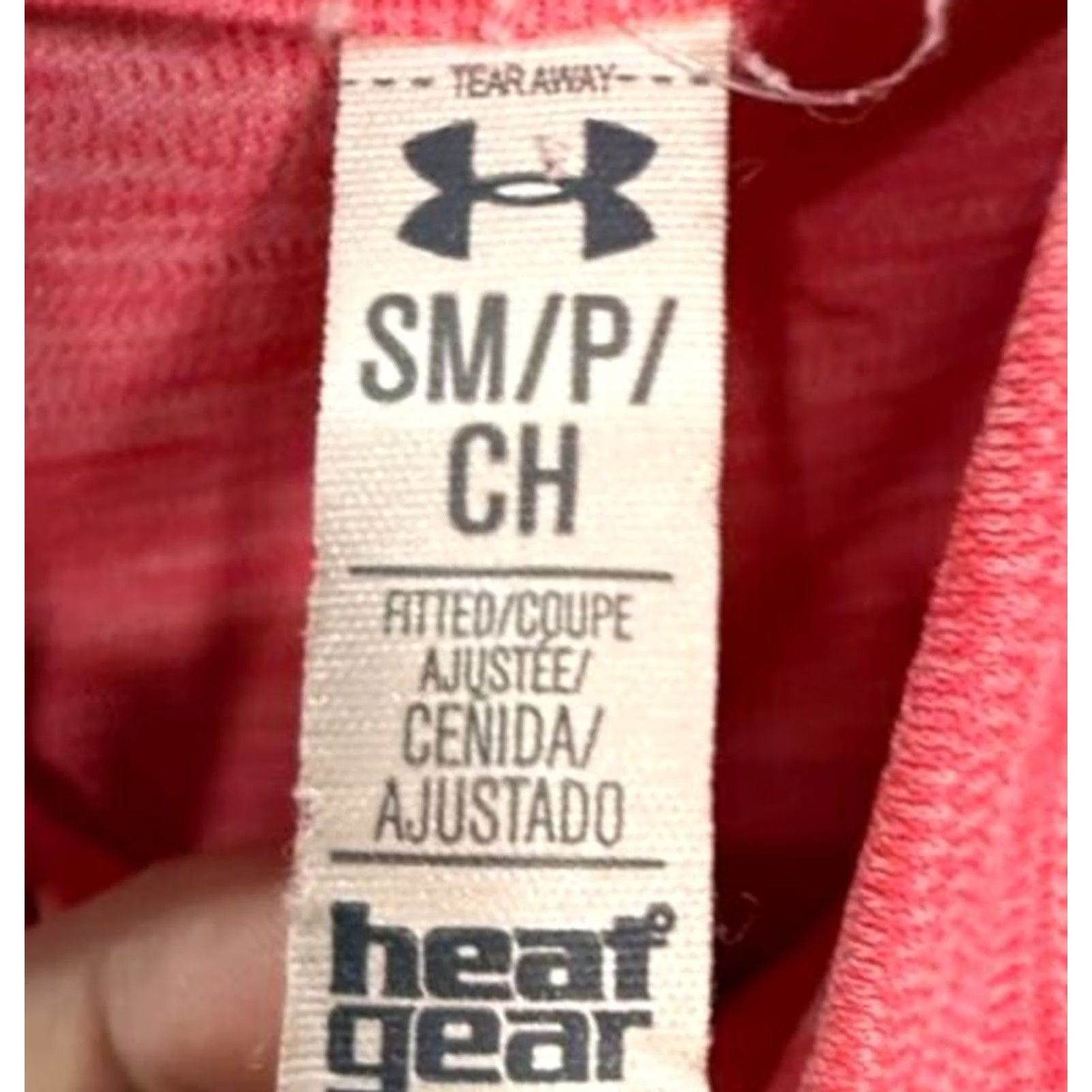 Under Armour Under Armour HeatGear Women's Small Pink Pullover Long Sleeve Fitted 1/4 Zip Size S / US 4 / IT 40 - 3 Thumbnail