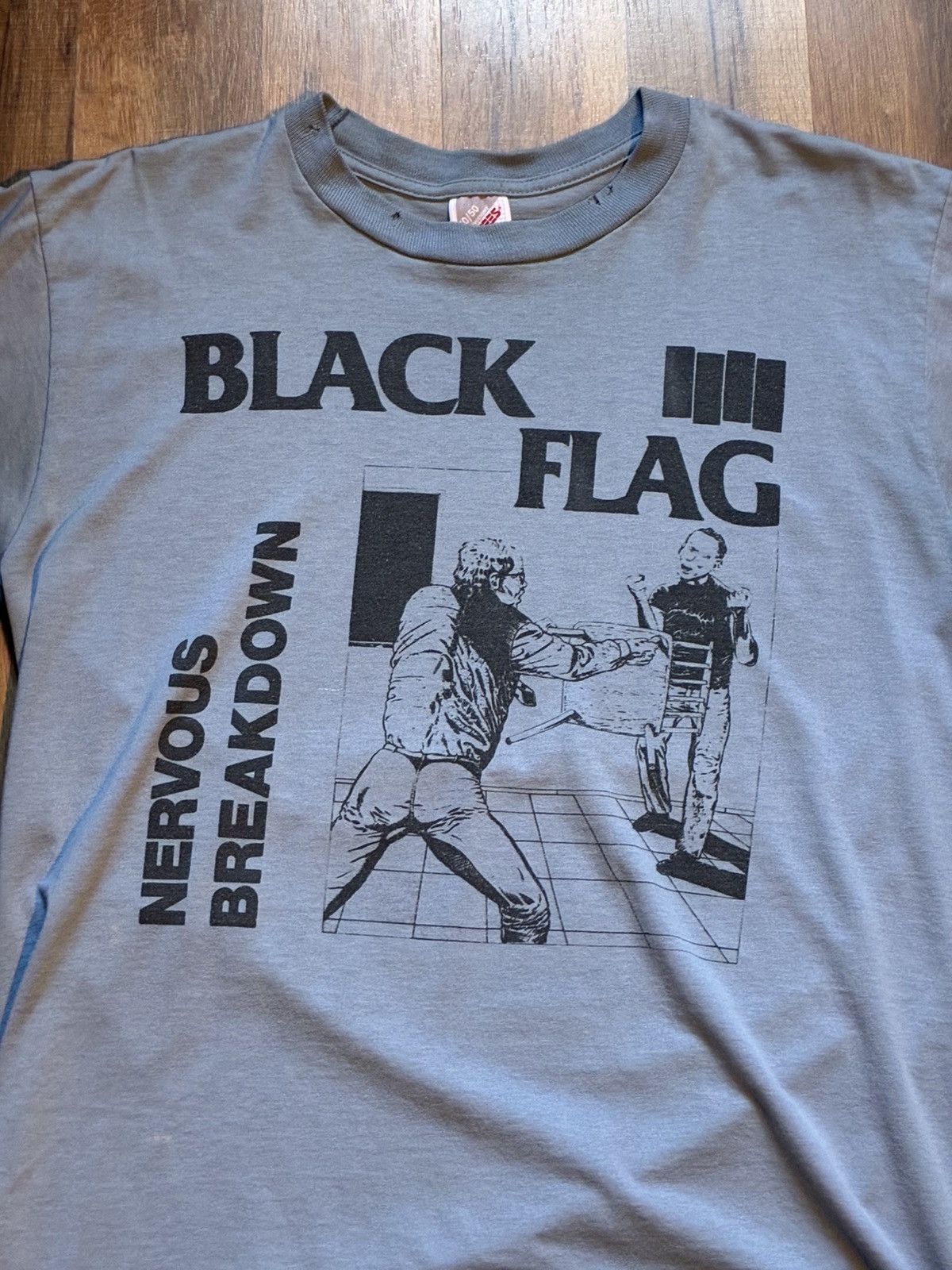 Vintage Vintage Black Flag Nervous Breakdown Tshirt Size US M / EU 48-50 / 2 - 2 Thumbnail