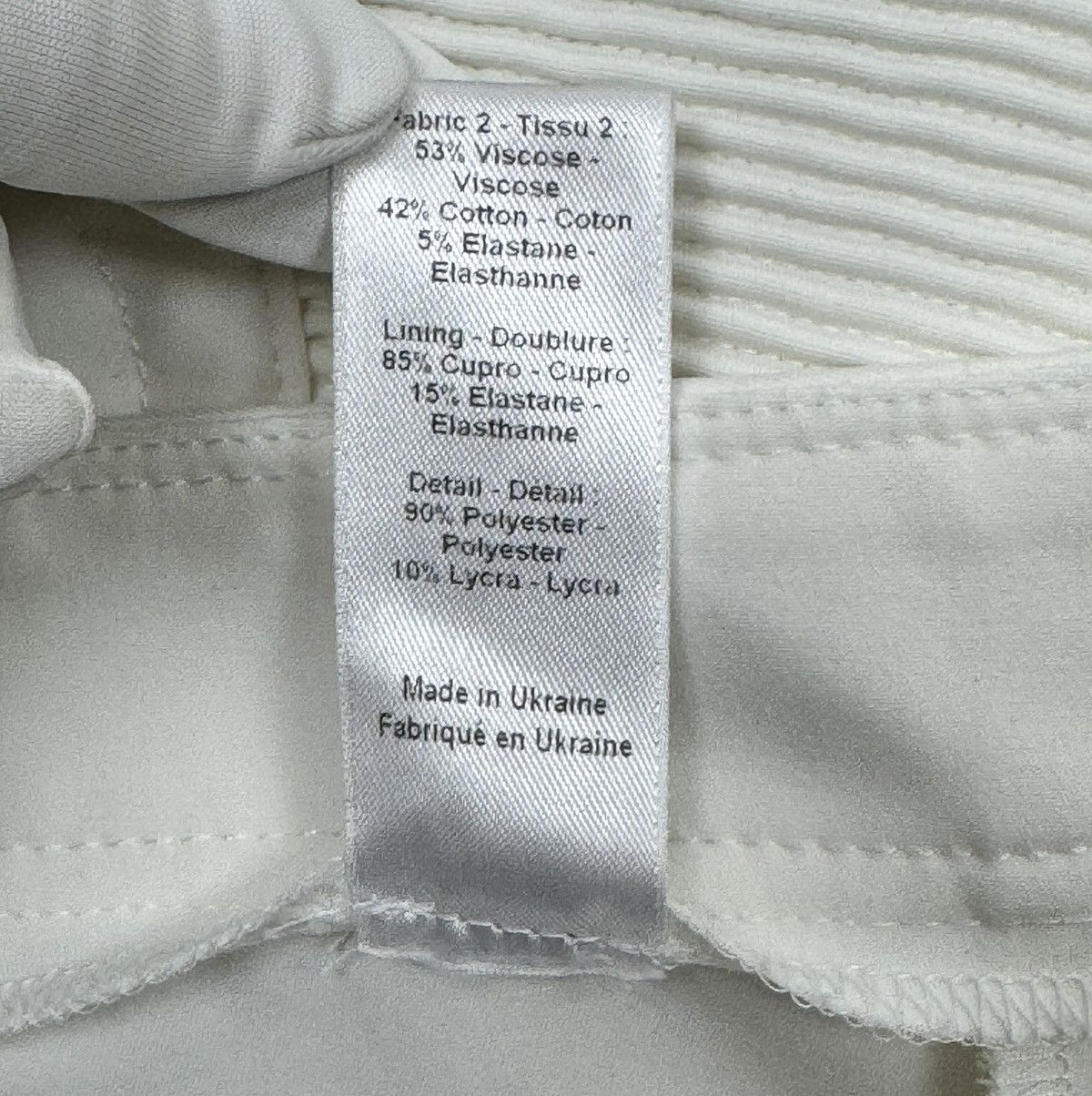 Joseph Joseph White Biker Pants Polyamide size 40 Size 27" / US 4 / IT 40 - 12 Thumbnail