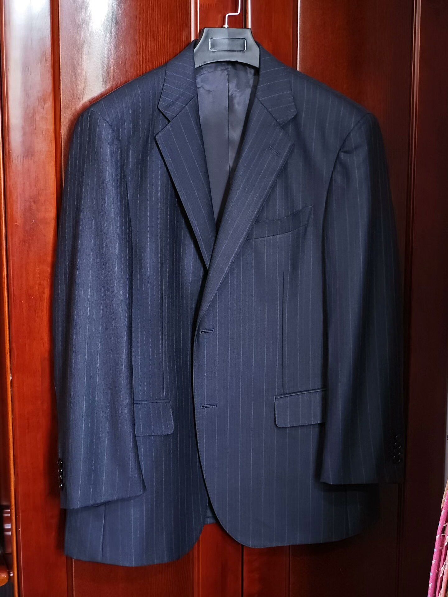 Japanese Brand Dormeuil Wool Linen Custom Suit Size US L / EU 52-54 / 3 - 1 Thumbnail