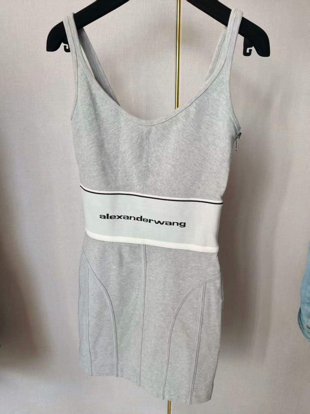 Japanese Brand Alexander Wang Gray Dress S Size S / US 4 / IT 40 - 1 Thumbnail