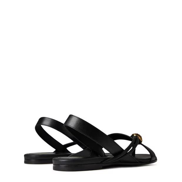 Balmain o1g2r1mq0924 Embossed Button Leather Sandals in Noir Size US 8 / IT 38 - 4 Thumbnail