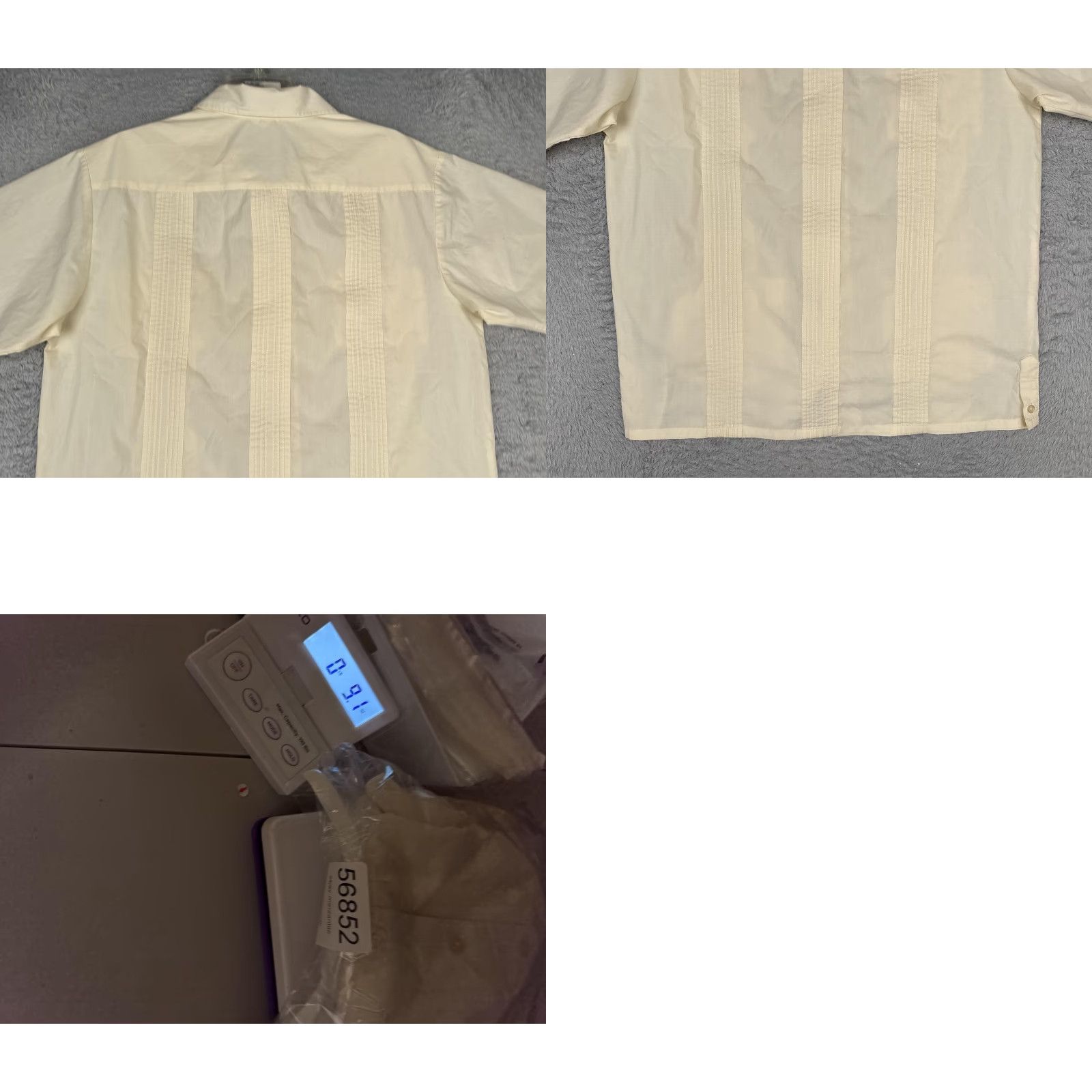 Vintage Guayabera Shirt Mens Medium White Embroidered Short Sleeve Button Up 4 Pocket Size US M / EU 48-50 / 2 - 9 Thumbnail