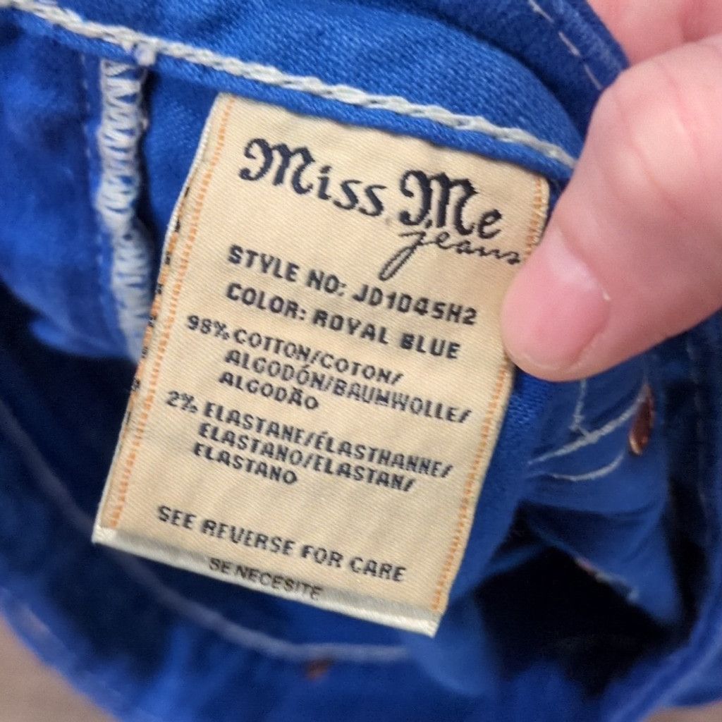 Miss Me Miss Me Royal Blue Shorts Size 29 Size 29" - 6 Thumbnail