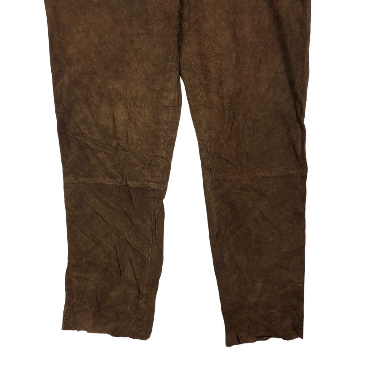 Genuine Leather 🔥Rare Genuine Leather Pants Stinna Issey Miyake Brown Size US 32 / EU 48 - 4 Thumbnail