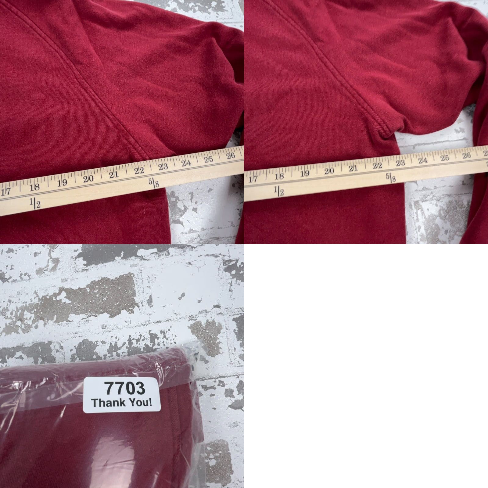 Nike VINTAGE Nike Hoodie Men L Red Y2K Sweatshirt Gray Tag Swoosh Size US L / EU 52-54 / 3 - 8 Thumbnail