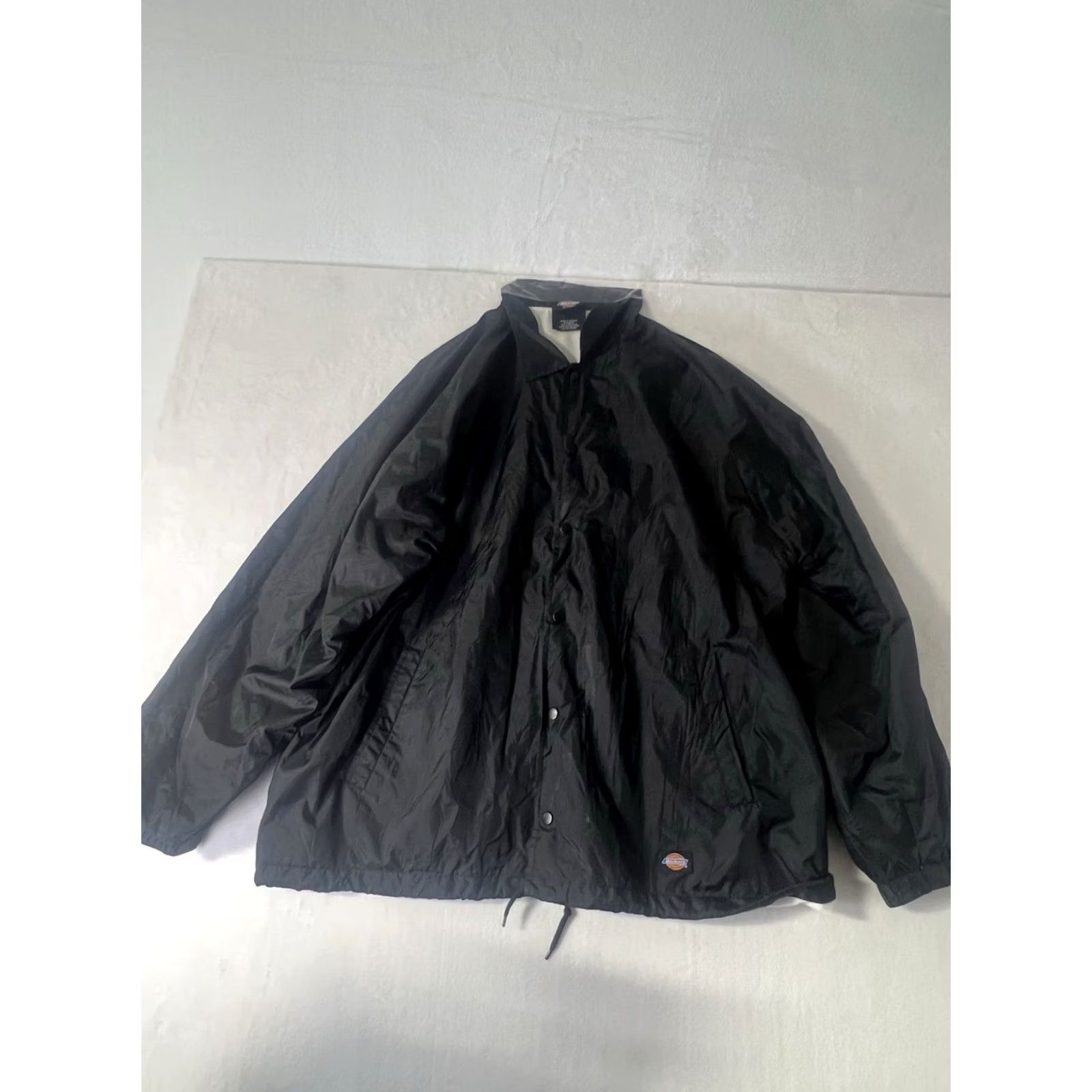 Dickies Dickies Snap On Men’s Jacket Windbreaker Solid Black XL Long Sleeve Mens Jacket Size US XL / EU 56 / 4 - 2 Thumbnail