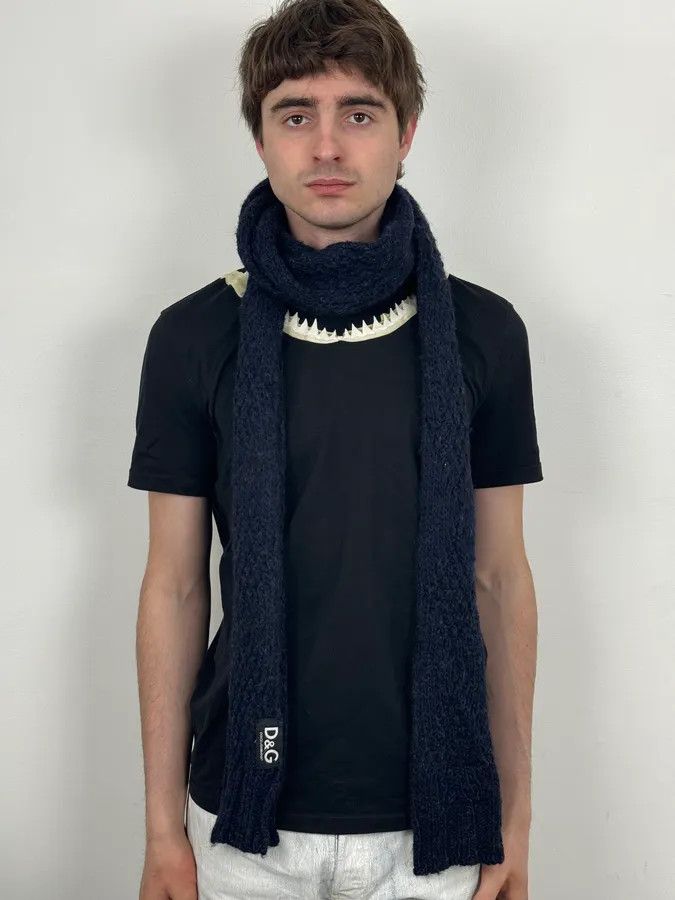 Dolce & Gabbana AW2006 Dolce & Gabbana Sailor Wool Navy Scarf Size ONE SIZE - 1 Thumbnail