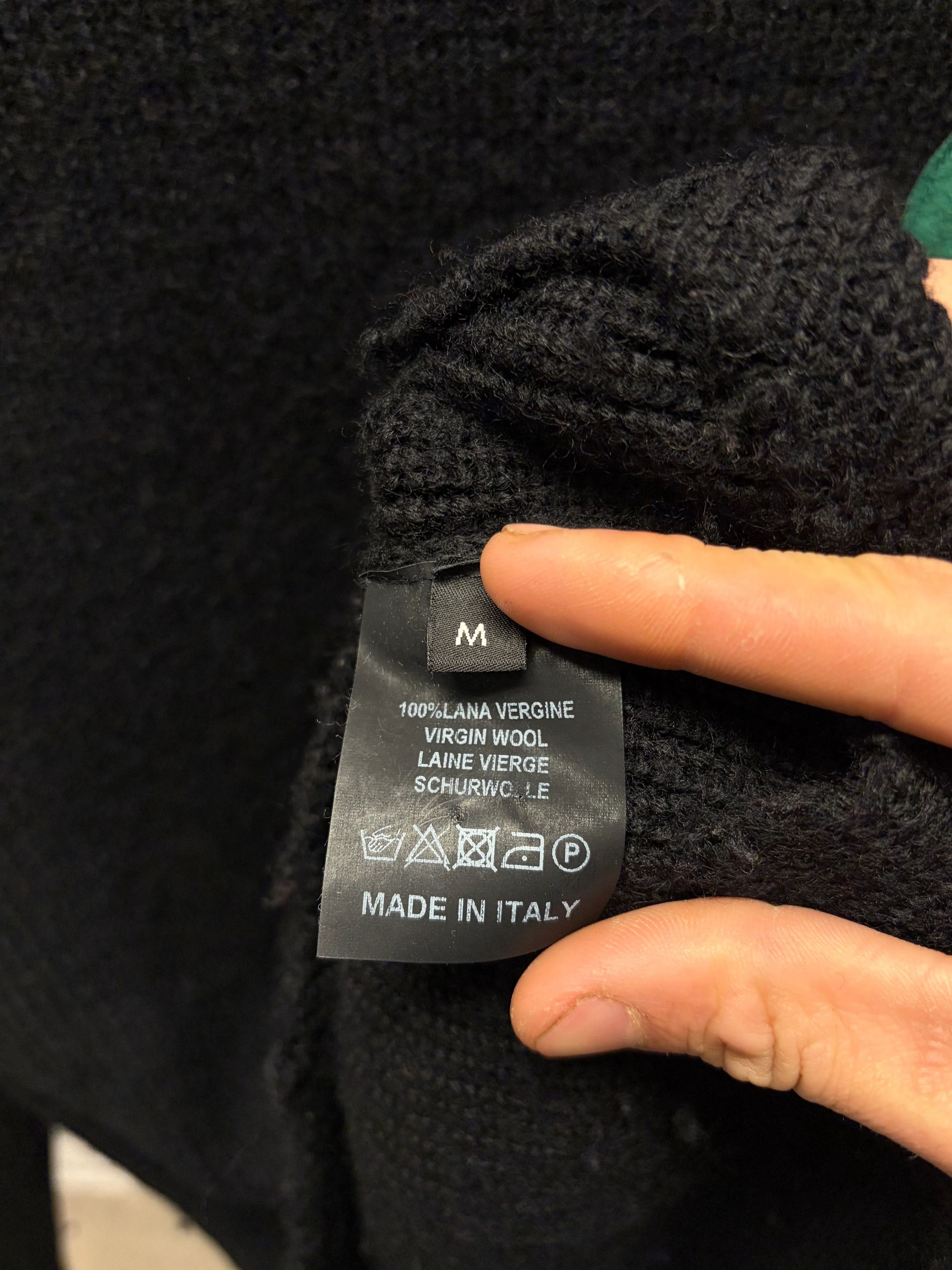 Raf Simons AW2016 Raf Simons ‘Detroit’ Patched Black Knit Sweater Size US M / EU 48-50 / 2 - 5 Thumbnail