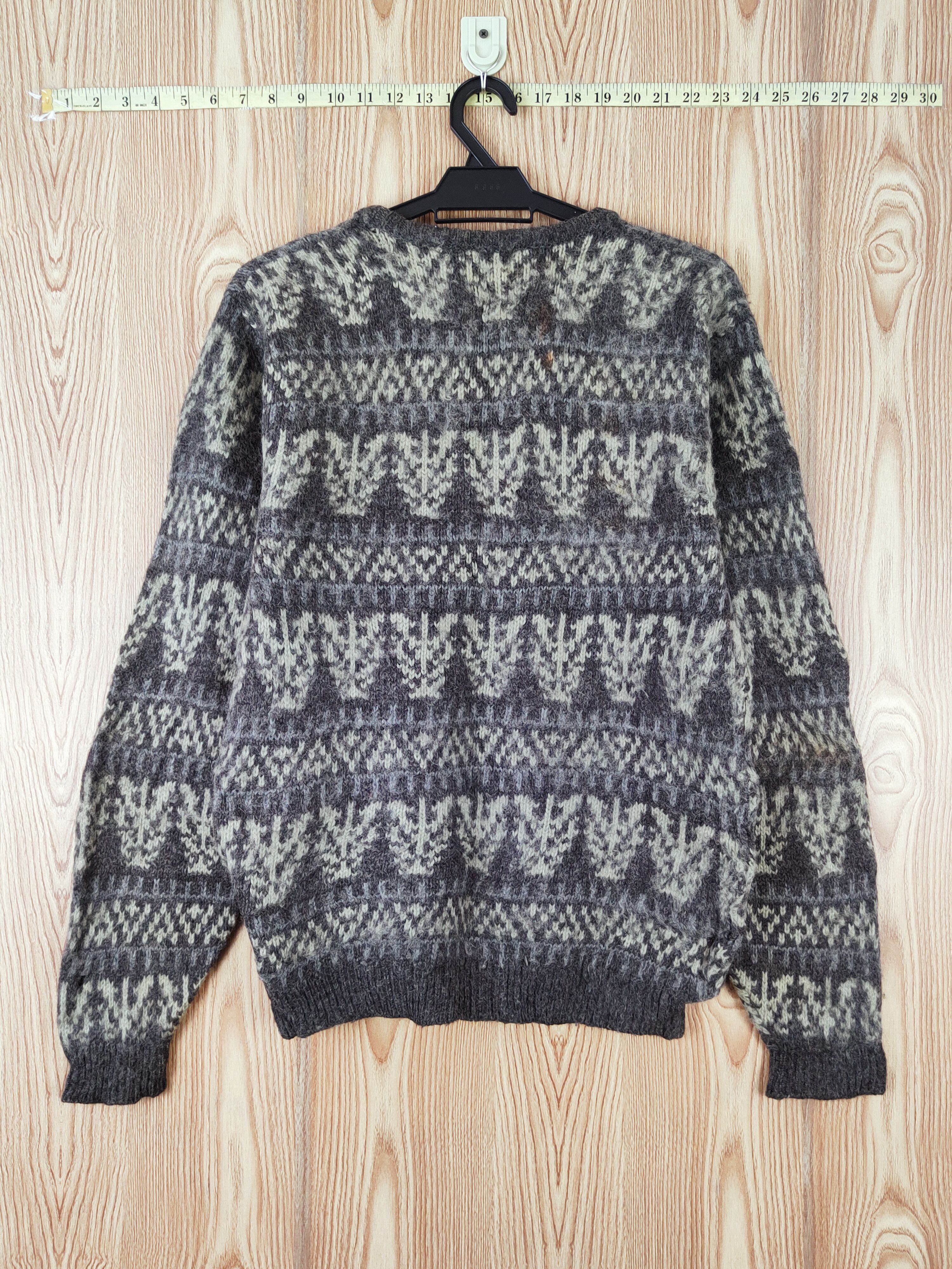 Japanese Brand D Gazette Dark Gray vintage Wool Knitwear Sweatshirts #W866 Size US M / EU 48-50 / 2 - 9 Thumbnail