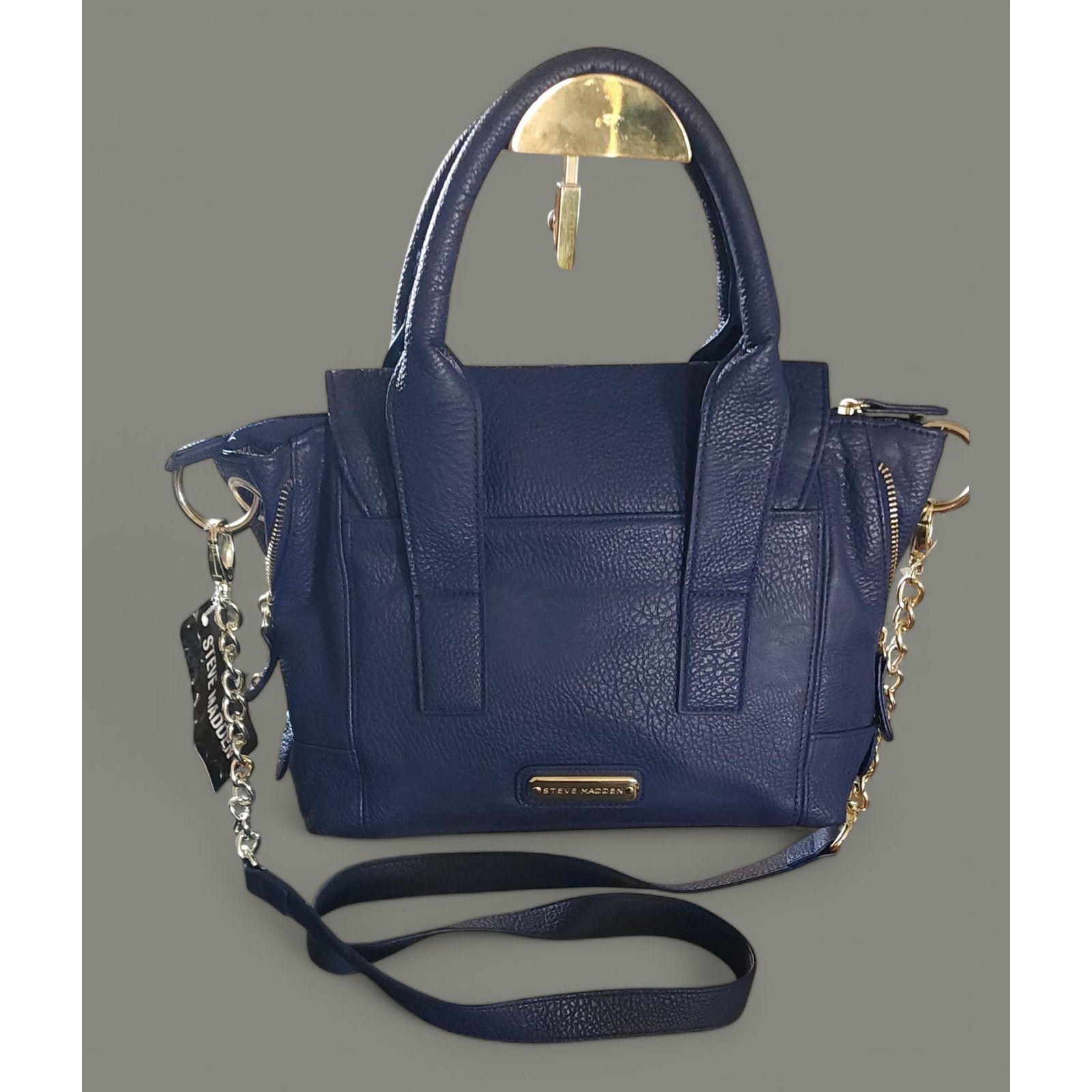 Steve Madden Steve Madden royal blue faux-leather Satchel shoulder bag. Size ONE SIZE - 2 Thumbnail