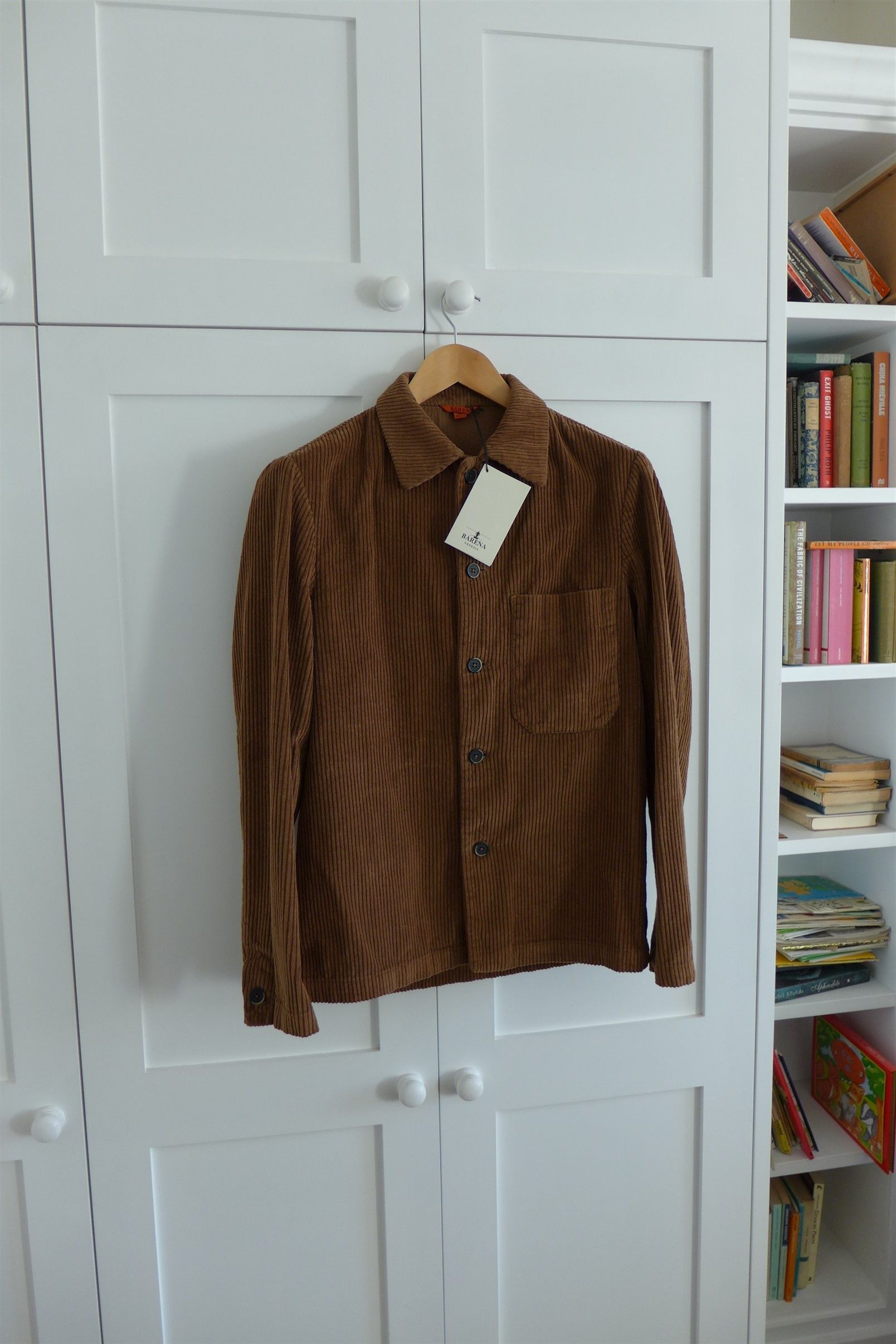 Barena Batipai Overshirt - Brown Corduroy