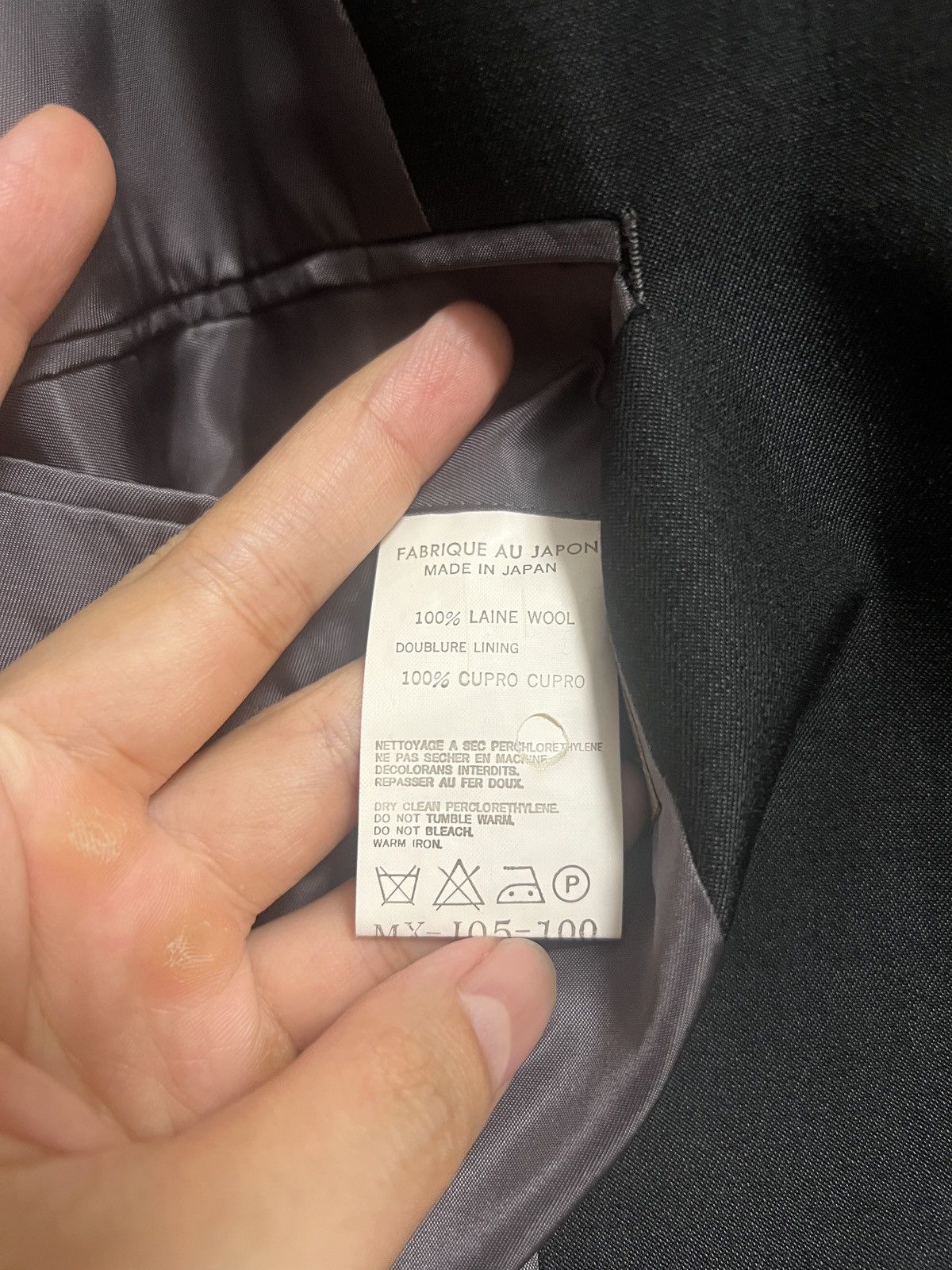 Yohji Yamamoto Y's for men YOHJI YAMAMOTO - 4BS Wrinkled Gabardine Jacket Size US M / EU 48-50 / 2 - 6 Thumbnail