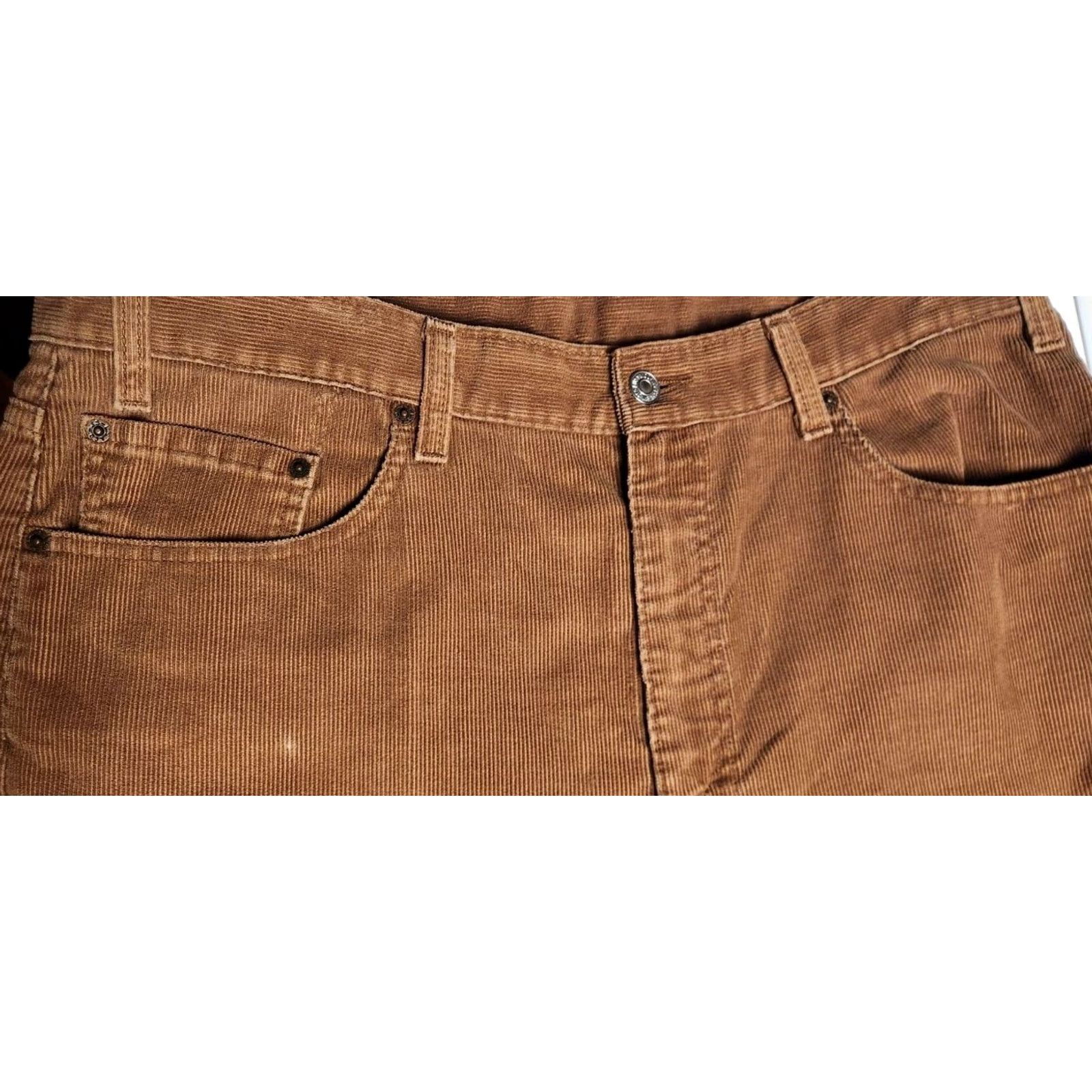 Levi's VINTAGE Levi's 505 Pants Men Brown Corduroy Regular Straight Leg 38x30 (36x30) Size US 38 / EU 54 - 6 Thumbnail