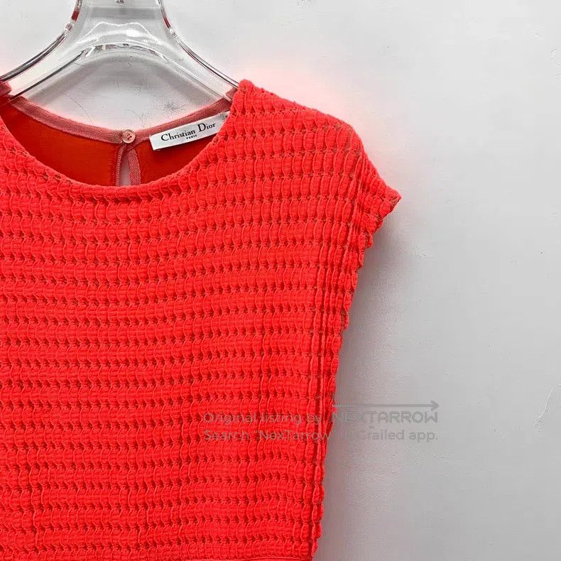 Dior Dior Orange hollow embroidery round neck sleeveless dress Size XS / US 0-2 / IT 36-38 - 3 Thumbnail