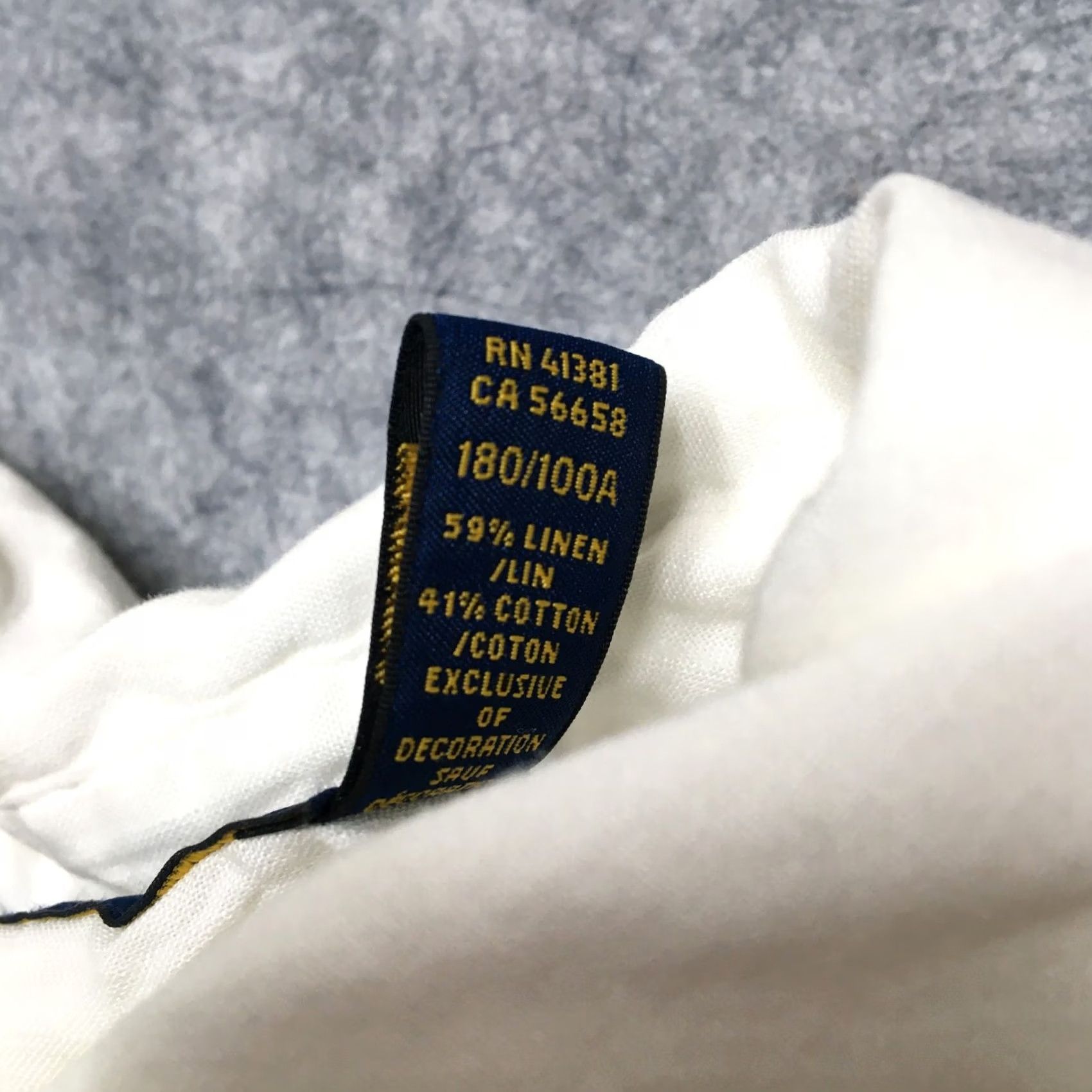 Polo Ralph Lauren Polo Ralph Lauren USA Flag Linen Blend Shirt Mens L White Fourth of JulyButton-Up Shirt Size US L / EU 52-54 / 3 - 6 Thumbnail