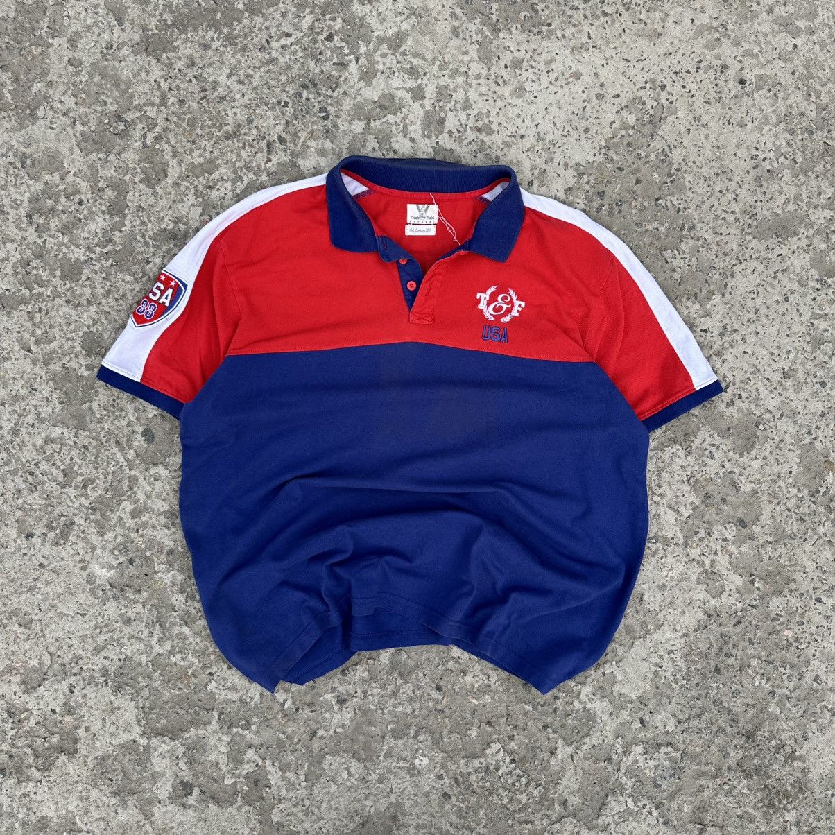 Japanese Brand Vintage Japanese Style Track & Field USA Polo T-shirts Y2K Size US XXL / EU 58 / 5 - 1 Thumbnail