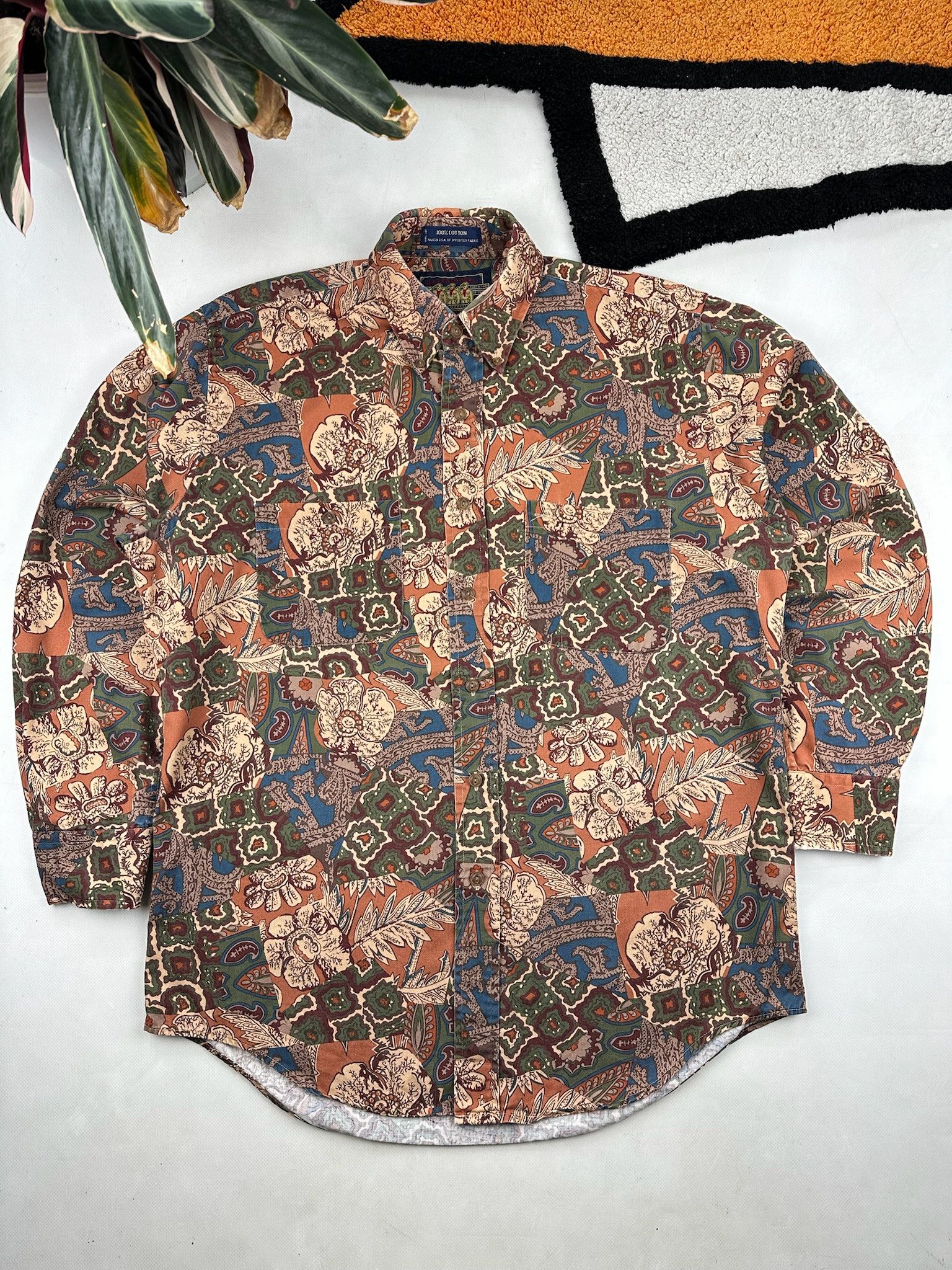 Japanese Brand Ralph Lauren USA Navajo Art OVP Button Shirt Size US M / EU 48-50 / 2 - 1 Thumbnail
