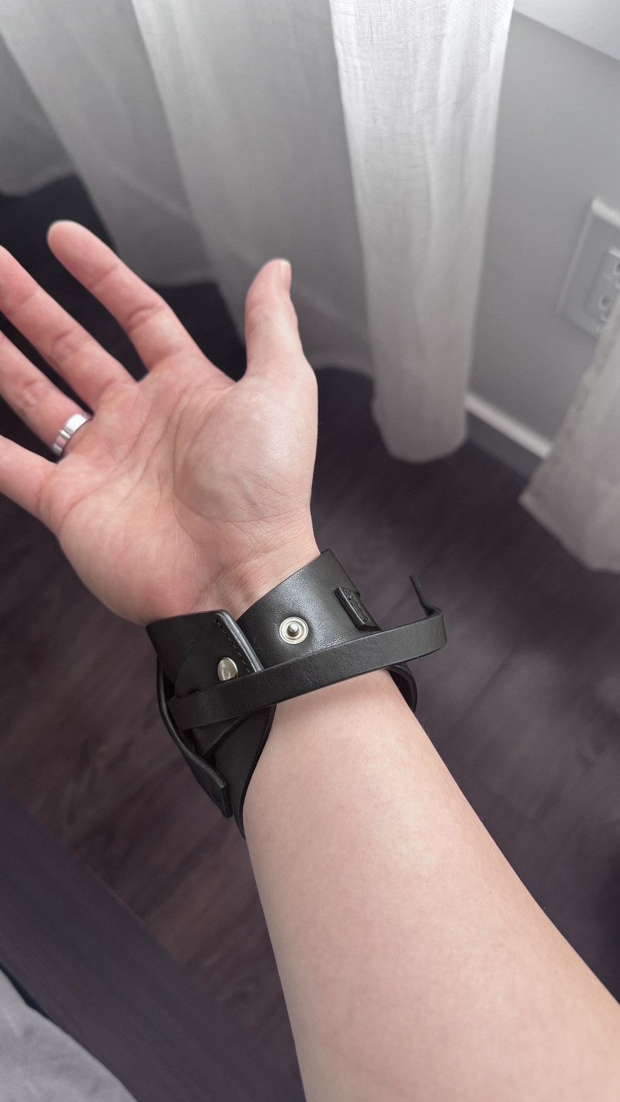Ann demeulemeester Leather bracelett