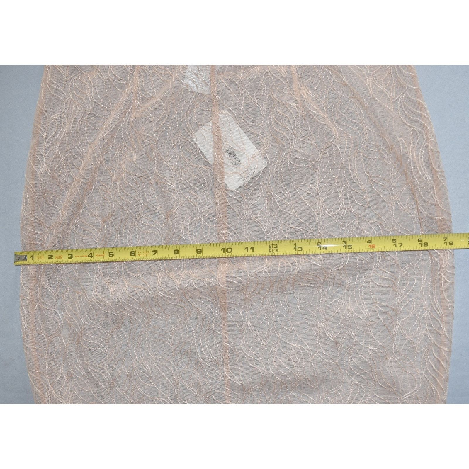 Wolford A4 NWT WOLFORD Transparent Dusty Coral Leafage Skirt Size L Size 32" / US 10 / IT 46 - 8 Thumbnail