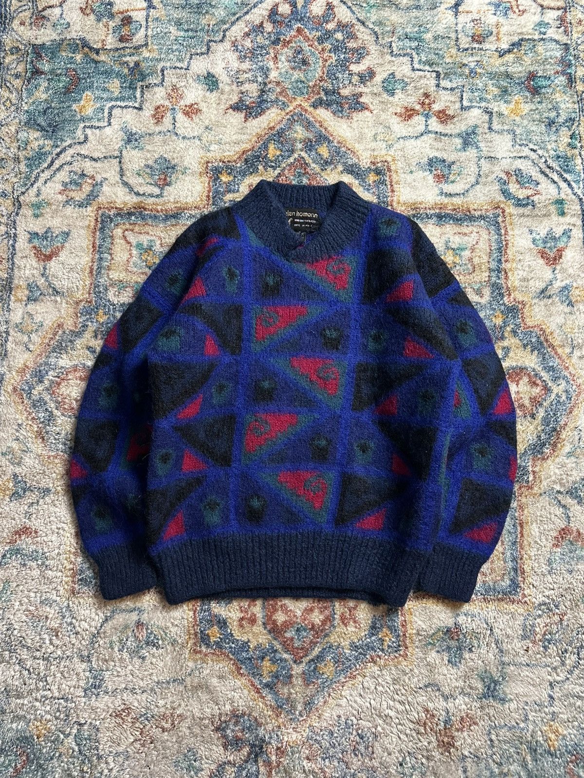 Vintage Vintage 80s Helen Homonn Pullover Wool Sweater Medium Size M / US 6-8 / IT 42-44 - 1 Thumbnail