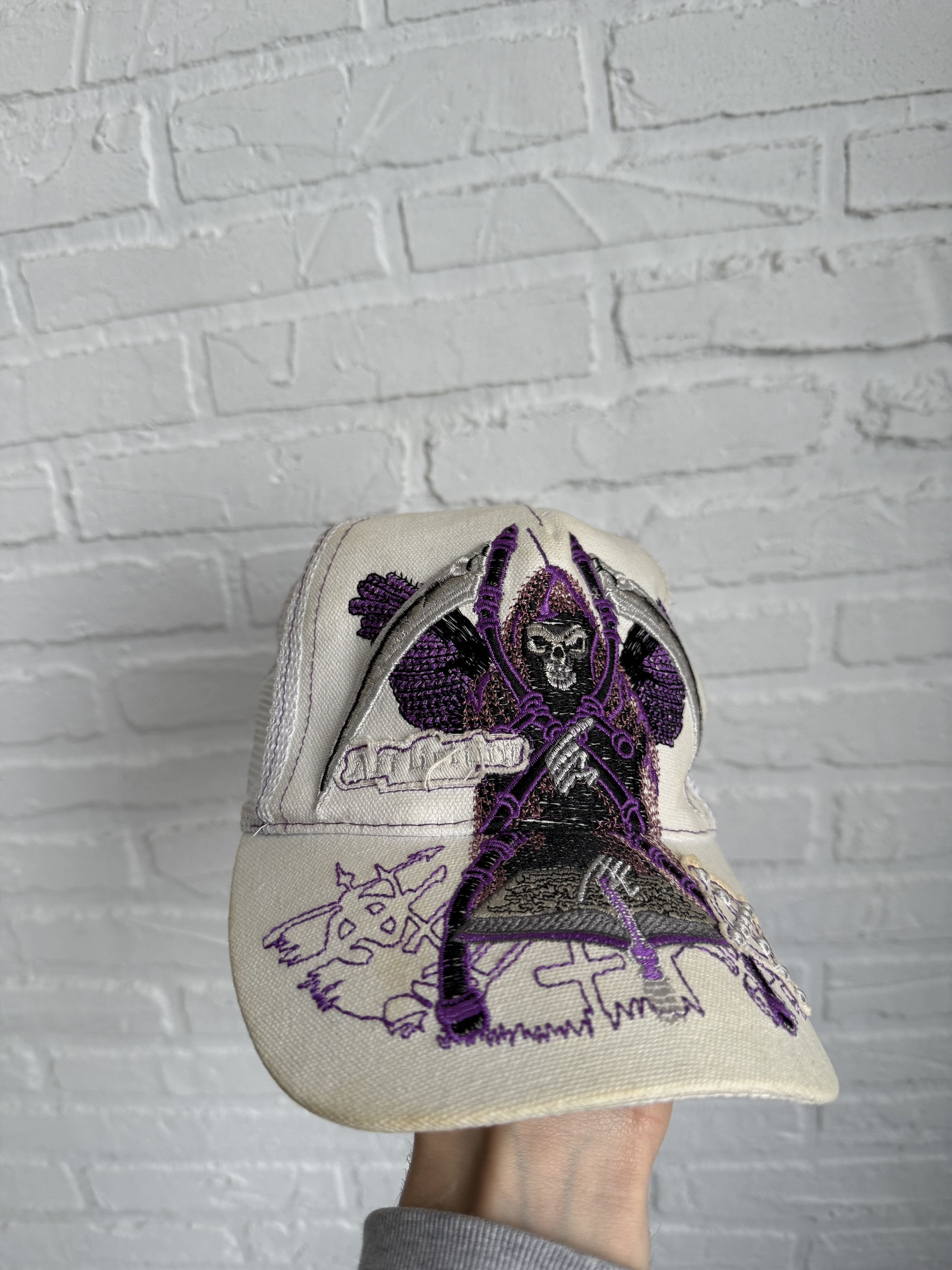 Affliction Y2K Affliction death skull punk cap Size ONE SIZE - 10 Thumbnail