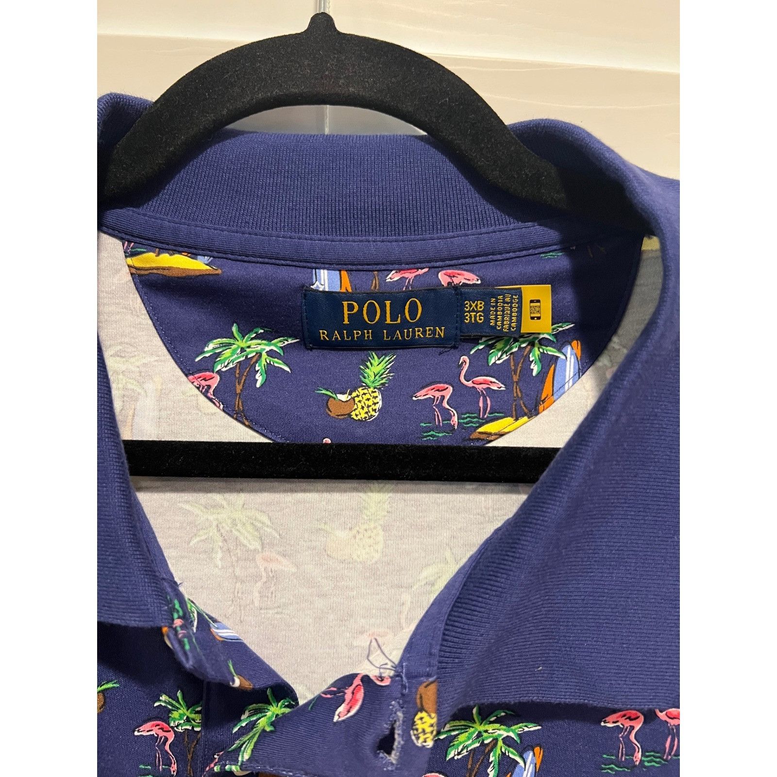 Polo Ralph Lauren Polo Ralph Lauren Men's Tropical Flamingo Print Polo Shirt, Size US XXL / EU 58 / 5 - 3 Thumbnail