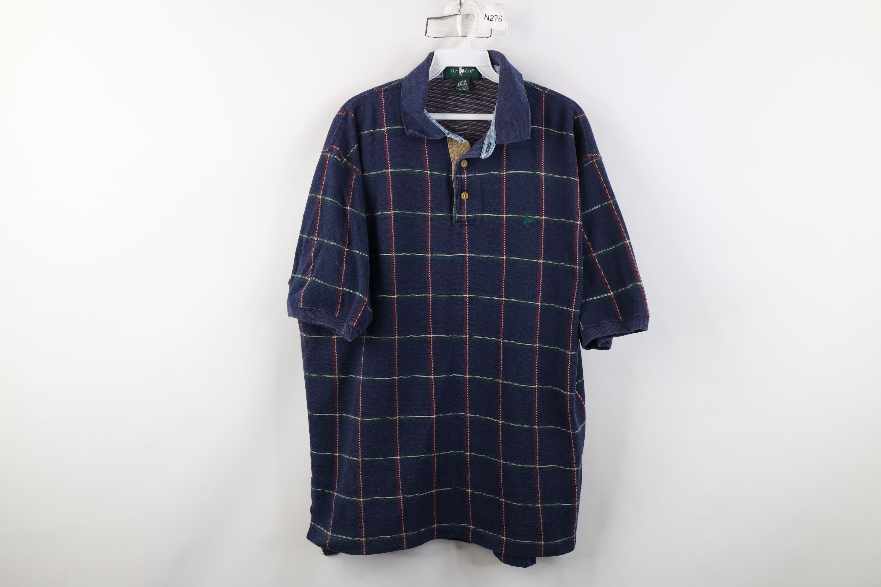 Vintage Vintage 90s Streetwear Heavyweight Collared Golf Polo Shirt Size US L / EU 52-54 / 3 - 1 Thumbnail