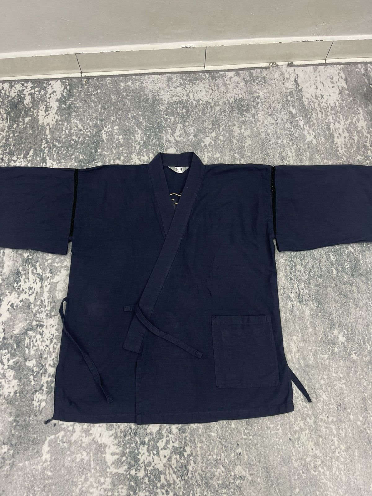Japanese Brand Dragon Embroidered Vintage Kimono – Bold Back Logo Design Size US M / EU 48-50 / 2 - 4 Thumbnail
